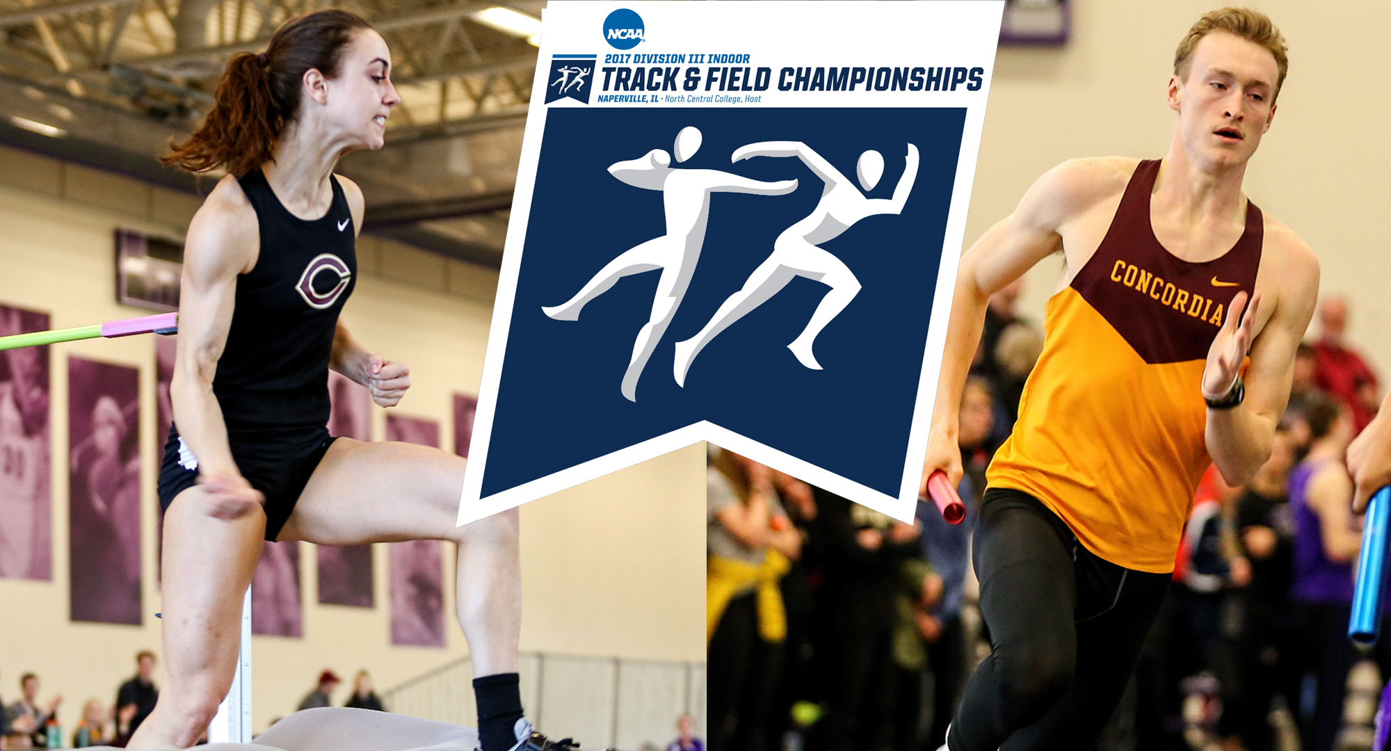 Emma Peterson and Jackson Schepp will both be participating in their very first NCAA National Indoor Meet. (Photos courtesy of Nathan Lodermeier)