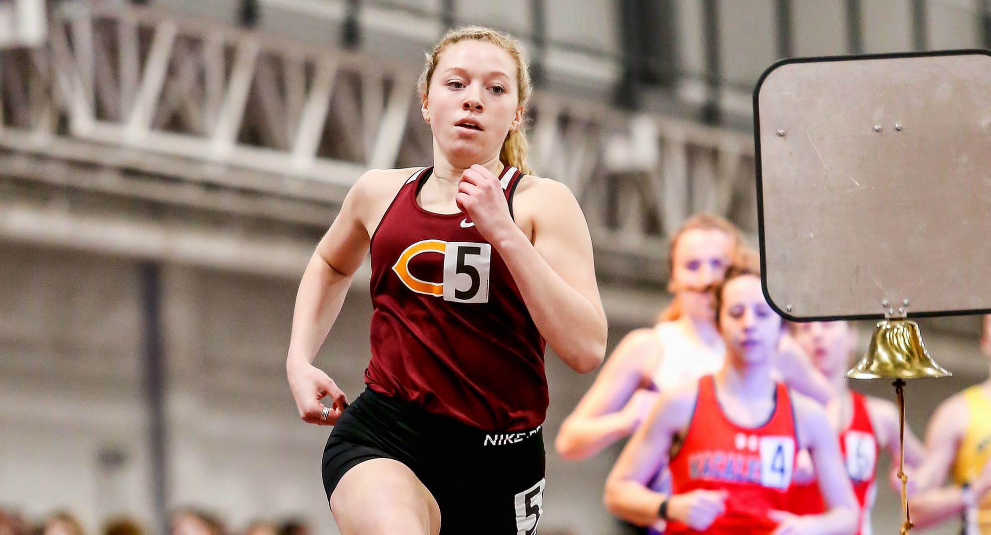 Junior Josie Herrmann had a pair of fourth-place finishes at the DI hosted NDSU Bison OPen meet. She now owns the fastest time in the MIAC in the 600 meters.