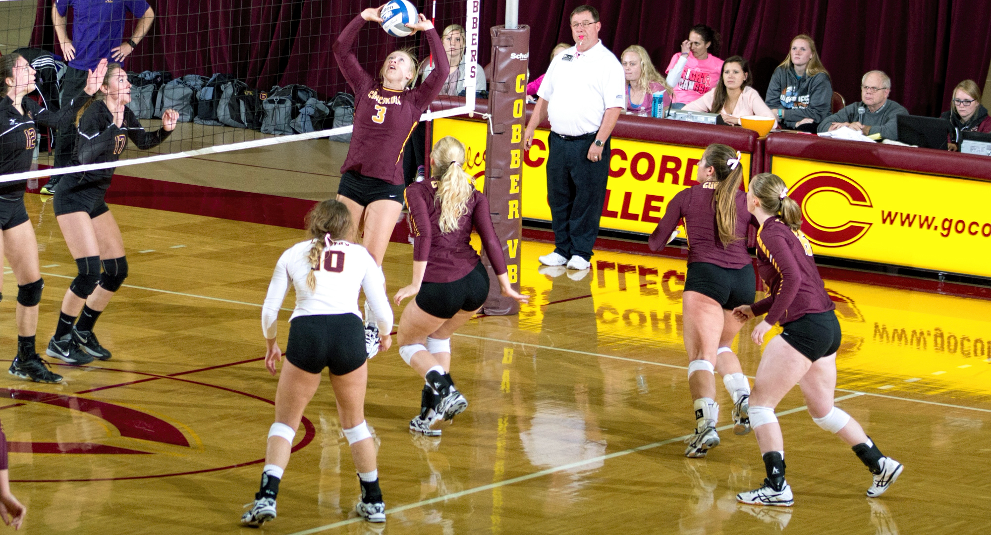 Concordia faced three teams ranked in the Top 25 at the Pikes Peak Challenge. Senior setter Jena Klaphake (#3) led the team with 131 total assists.