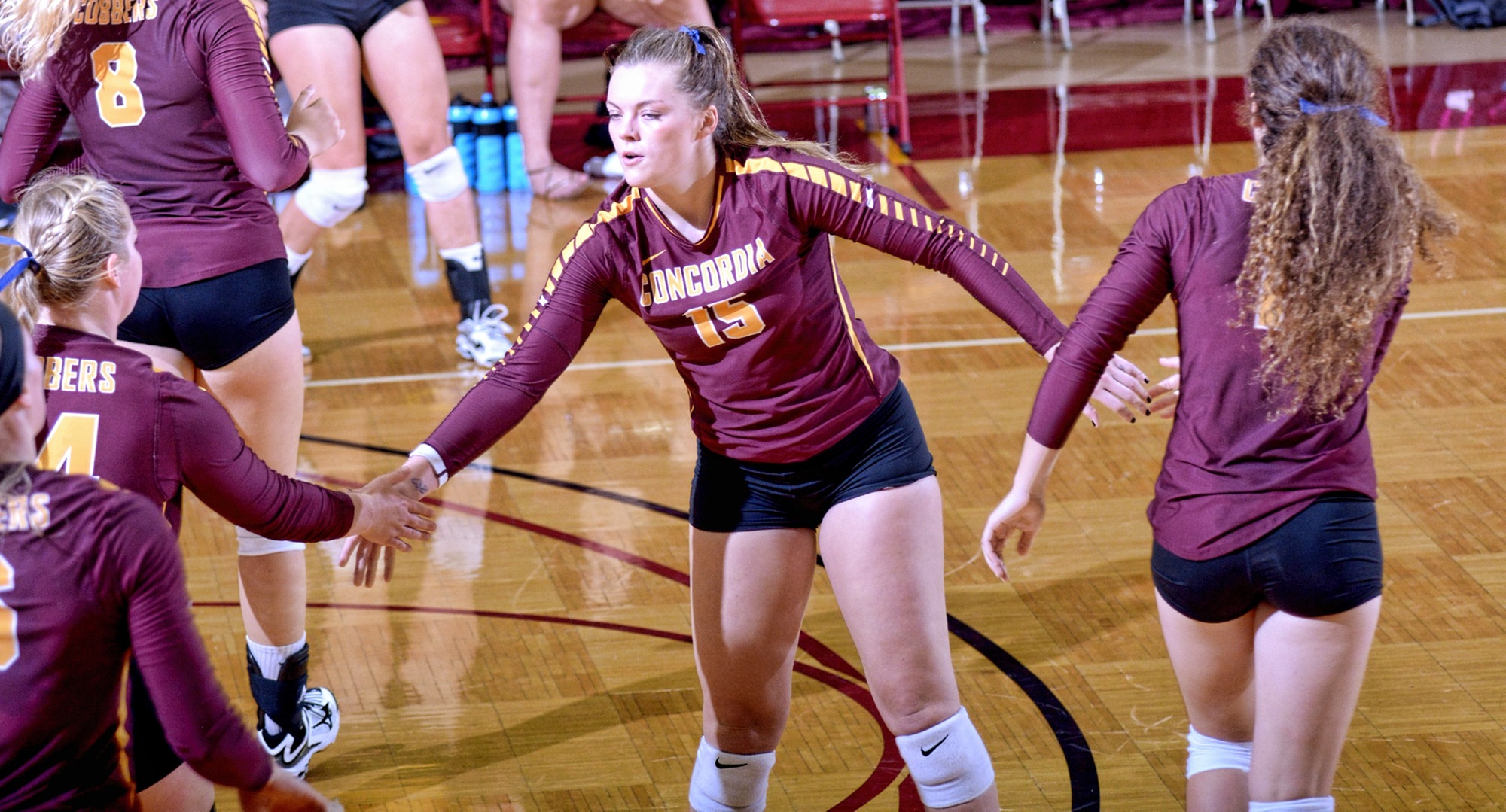 Concordia freshman Faith Anderson had 24 kills in the final two matches at the Wis.-Eau Claire Tournament and was named to the All-Tournament Team.