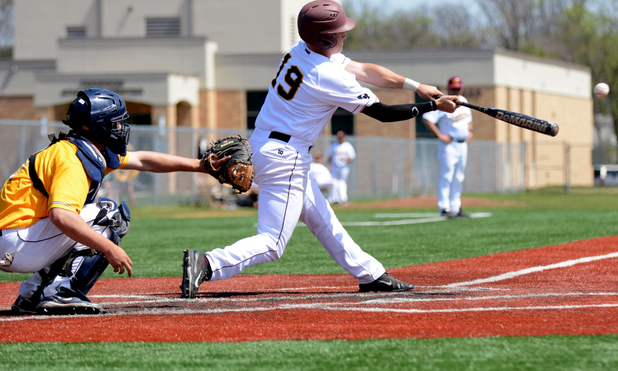 Senior Cody Rahman went 3-for-4 with three doubles and scored three runs in the Cobbers' second-game win at Carleton.