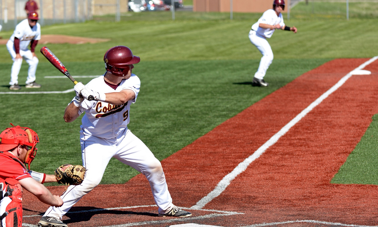 Senior Jordan Domine had a two-run game-tying homer in the ninth inning in the Cobbers' season finale at NDSU.