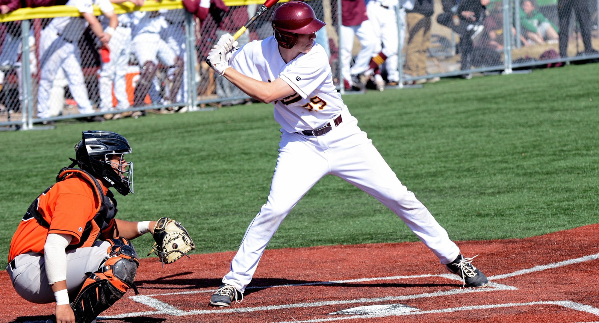 Junior Turner Storm had the lone hit for the Cobbers in their game with Alma.