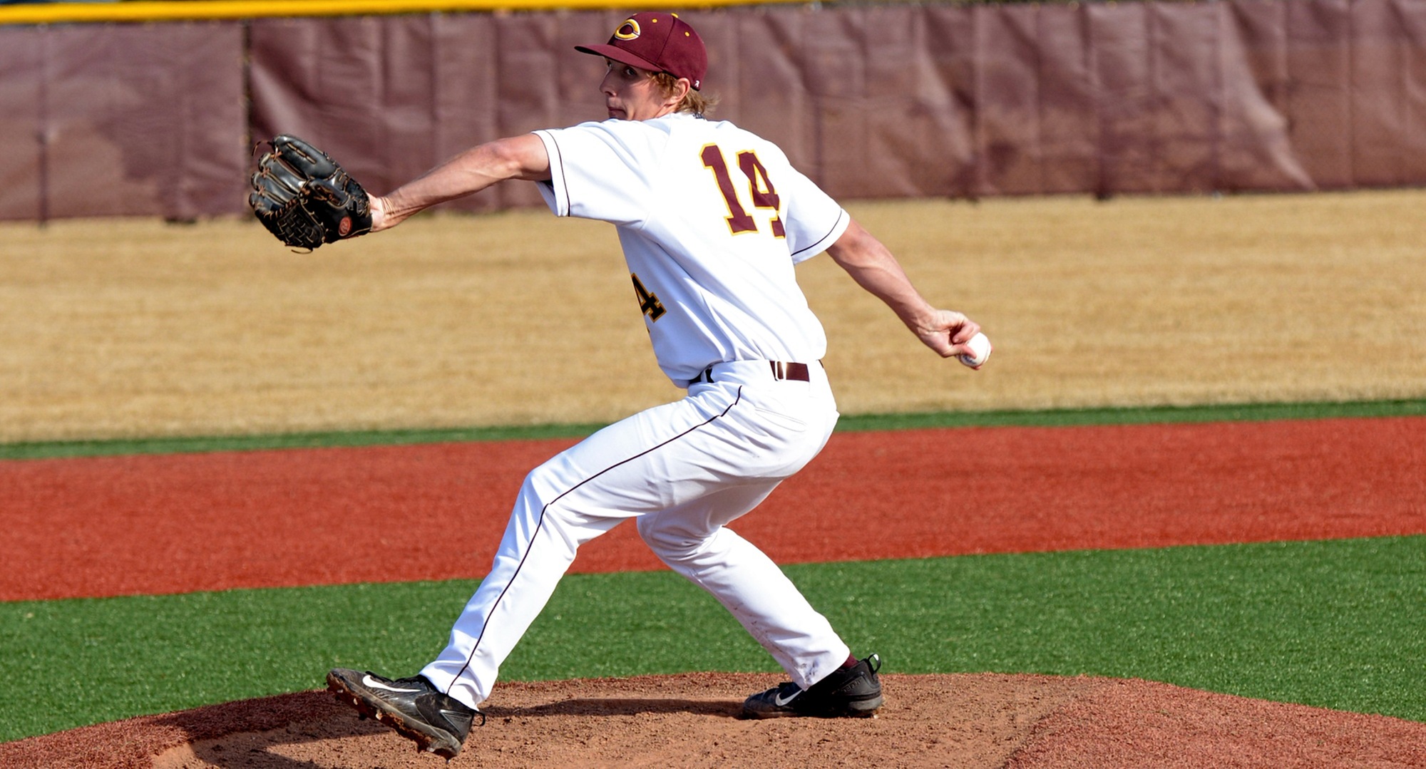 Freshman Austin Ver Steeg allowed only two hits and pitched a complete-game shutout to help the Cobbers sweep Gustavus.