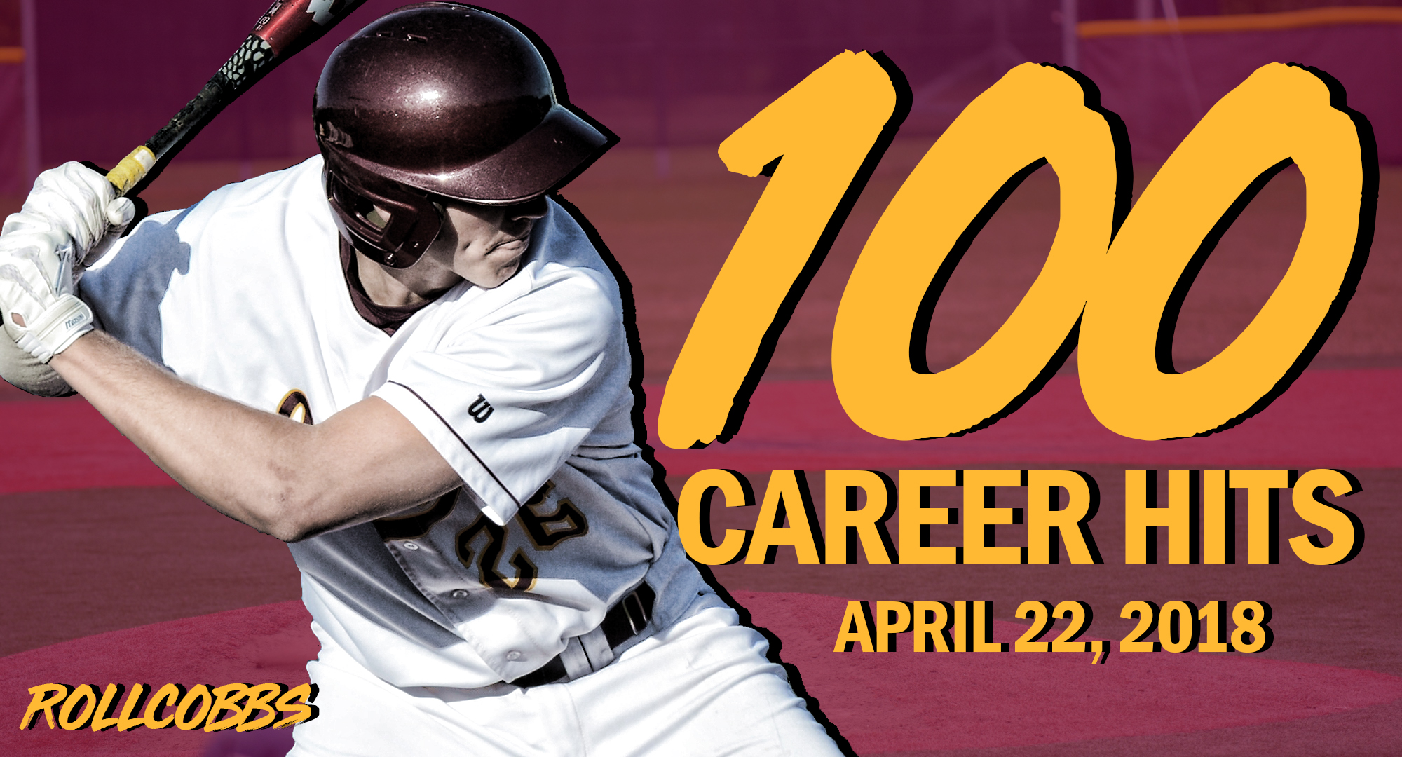 Senior Turner Storm collected his 100th career hit in the first game of the Cobbers twinbill with St. Olaf.