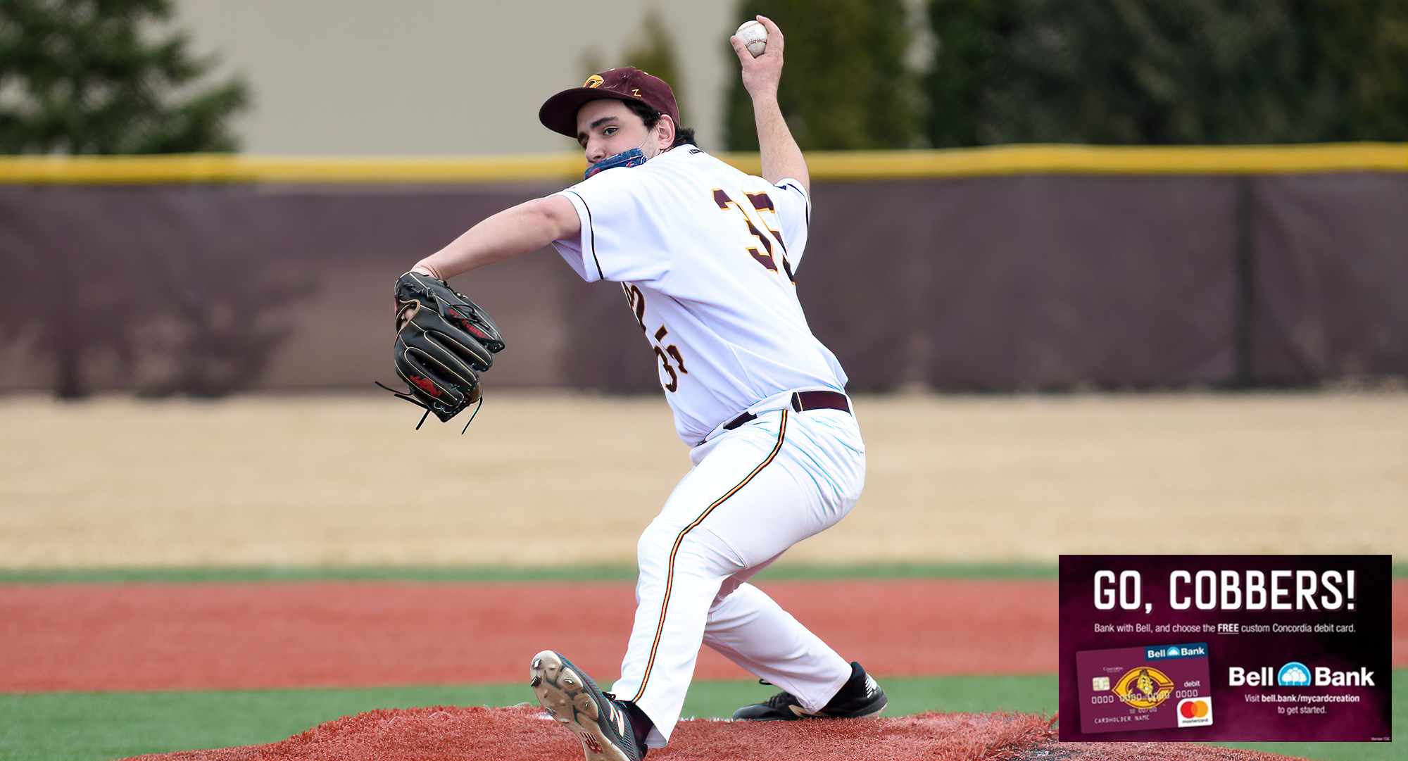Sophomore Luke Levasseur pitched 5.0 innings in relief and didn't give up a run against league-leading Gustavus. He earned his first win of the year.