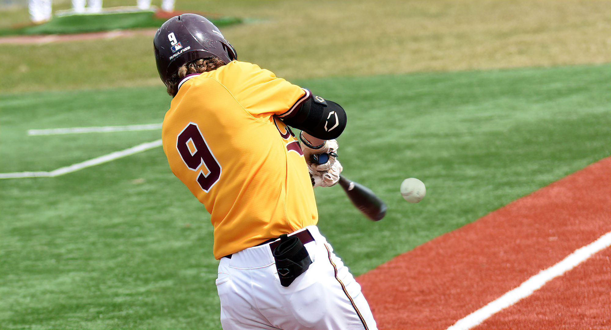 Senior Thomas Horan had a hit in each game of the Cobbers' split with Husson. He went 2-for-4 in Game 2.