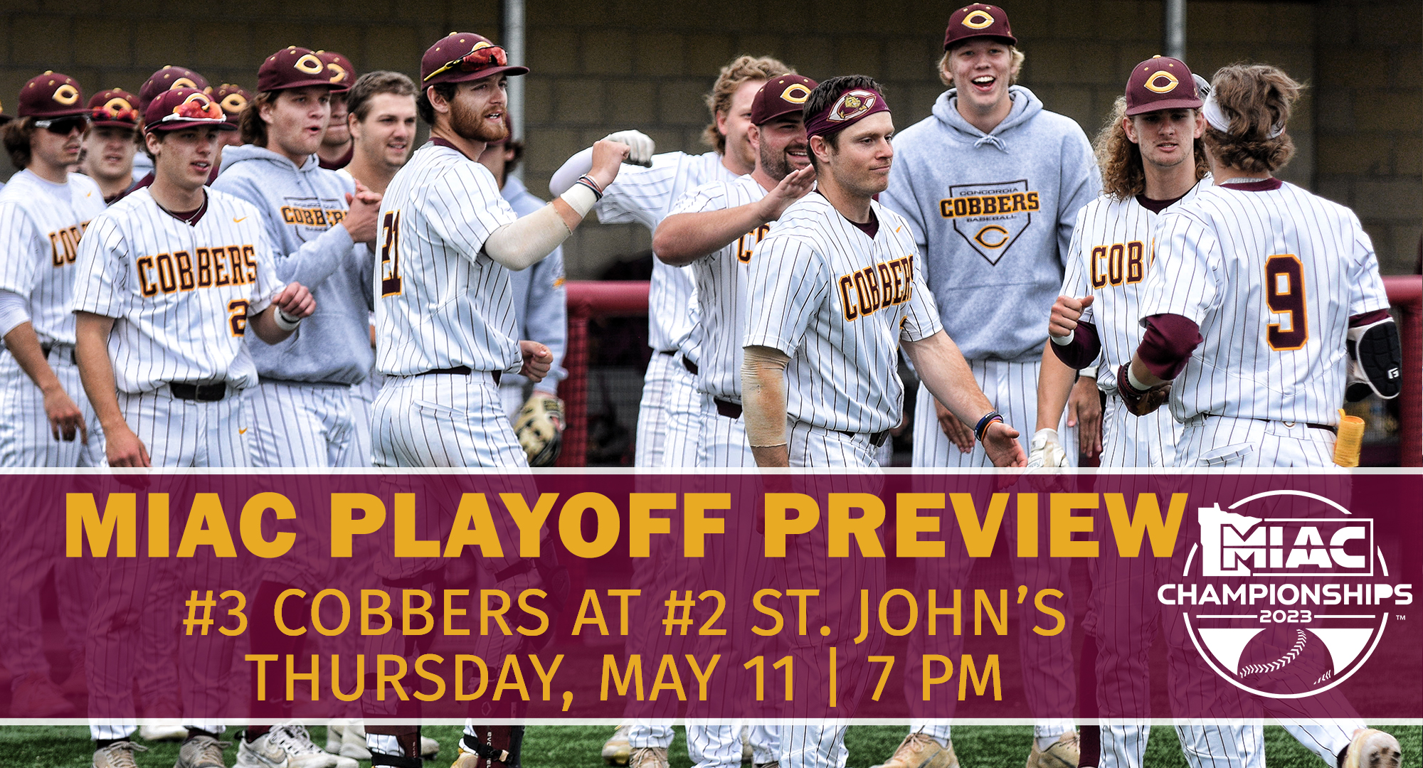 Concordia faces St. John's in the first round of the MIAC playoffs. The two teams combined for 37 runs and 45 hits in the regular-season DH.