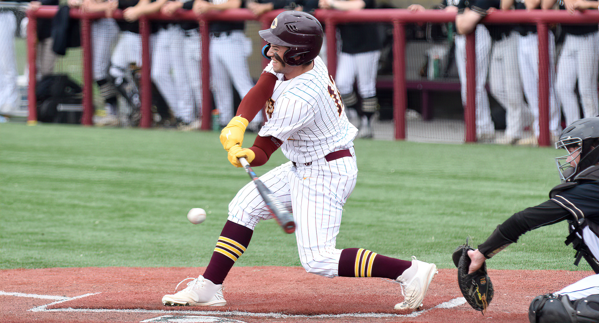 Senior Justin Kloster went 2-for-3 with an RBI in the first game of the Cobbers' doubleheader against Marian in the opener in Florida.