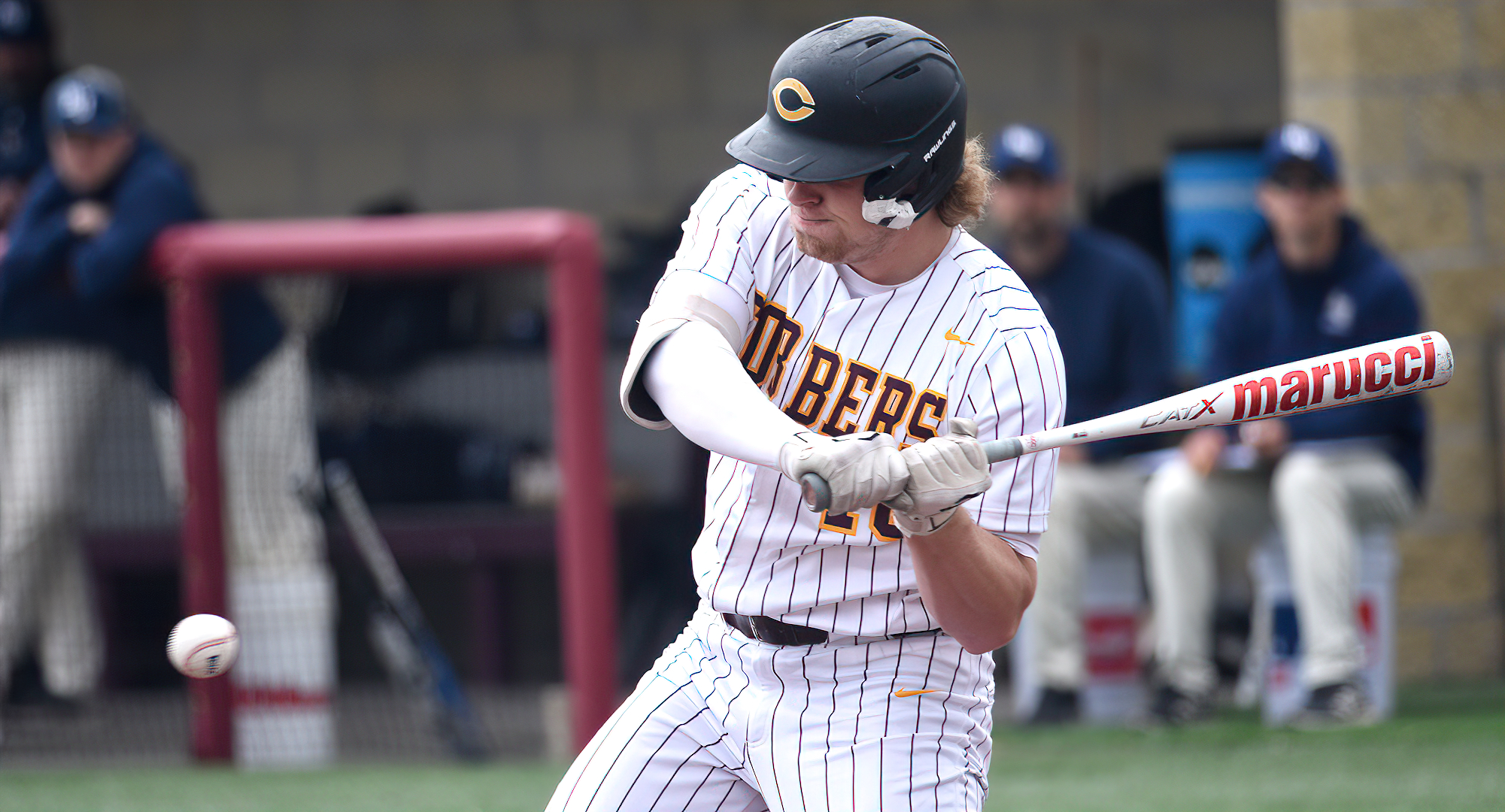 Isaac Henkemeyer-Howe had two hits in each game of the Cobbers' doubleheader against St. Scholastica.