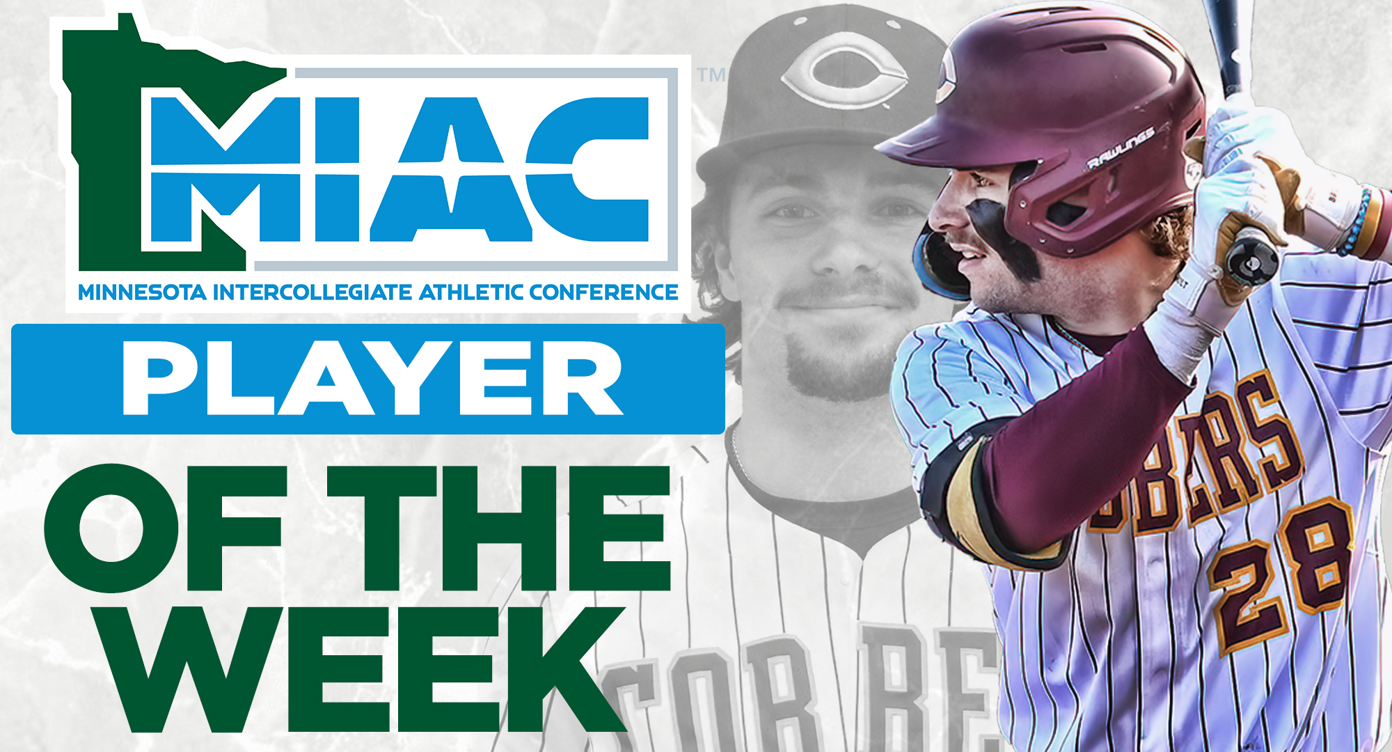 David Dorsey was named the MIAC Player of the Week for his 3 home run, eight RBI performance last week. He hit .461 in the three games.