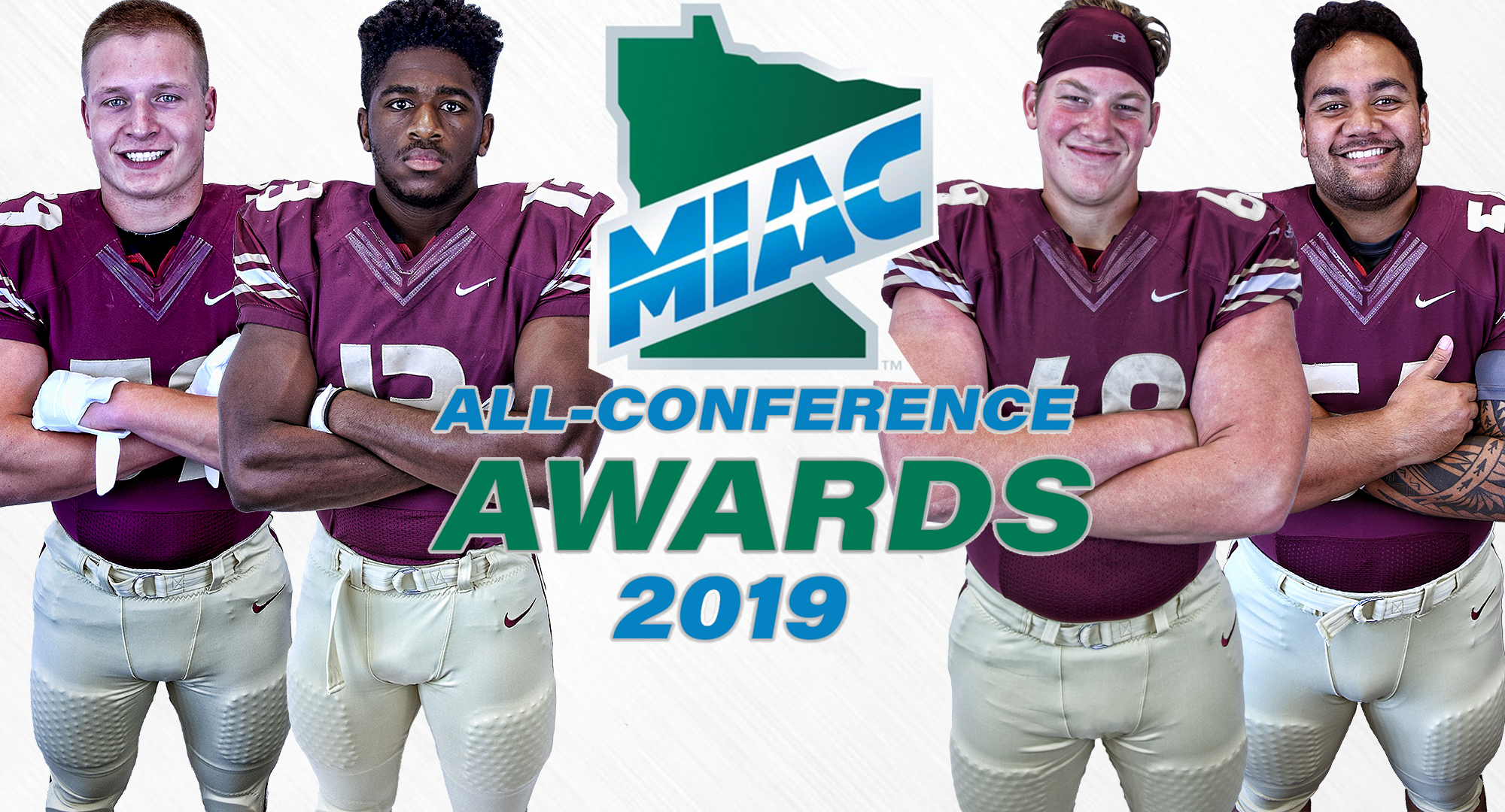 Alex Berg, Willie Julkes, Hans Solberg and Mykal Tuiolosega-Siufanua were all named to the MIAC All-Conference First Team.