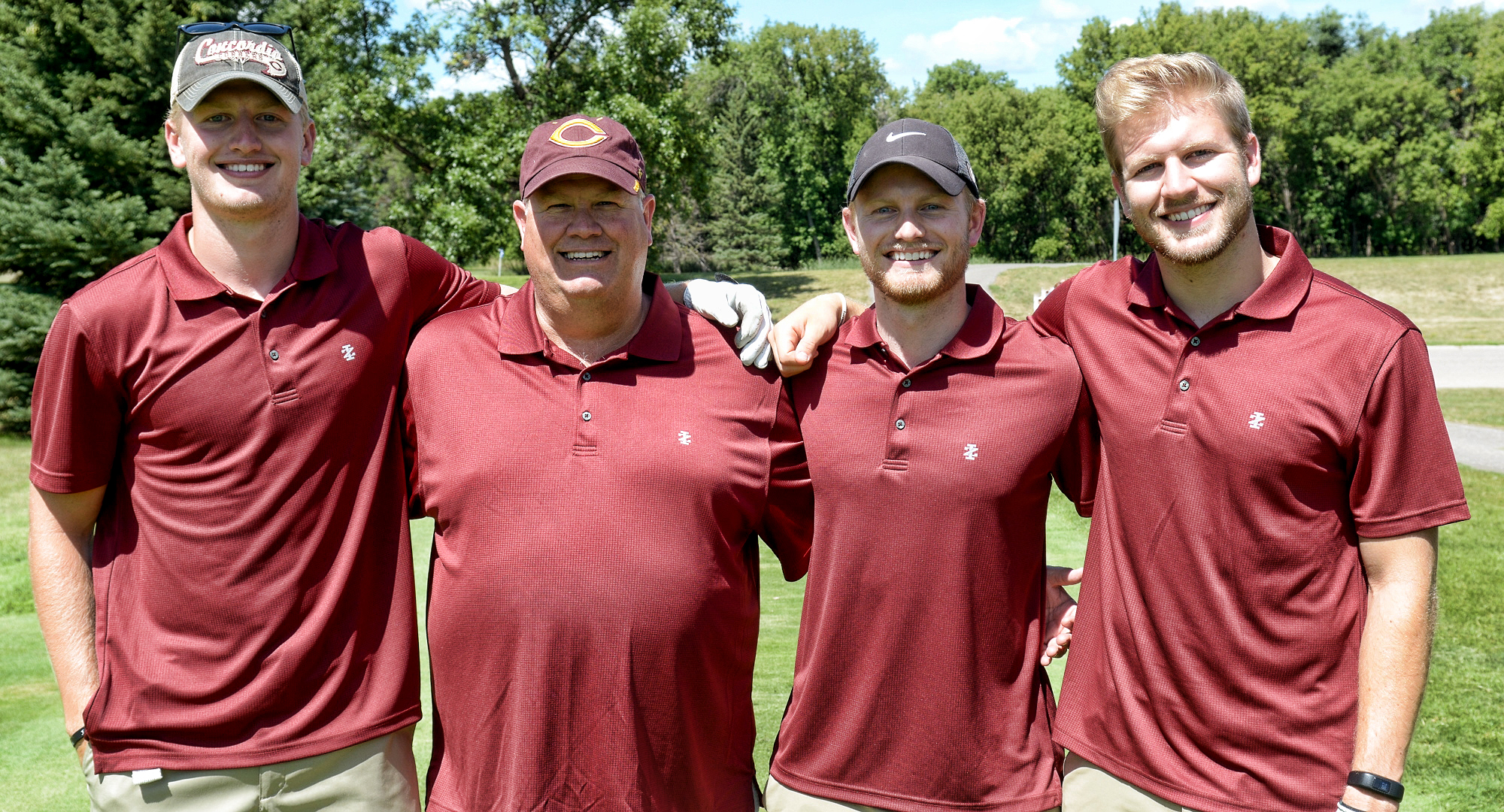 The Bye family have had two generations and four family members all play football at Concordia. (L-R: Matt, Rob, John, Erik)