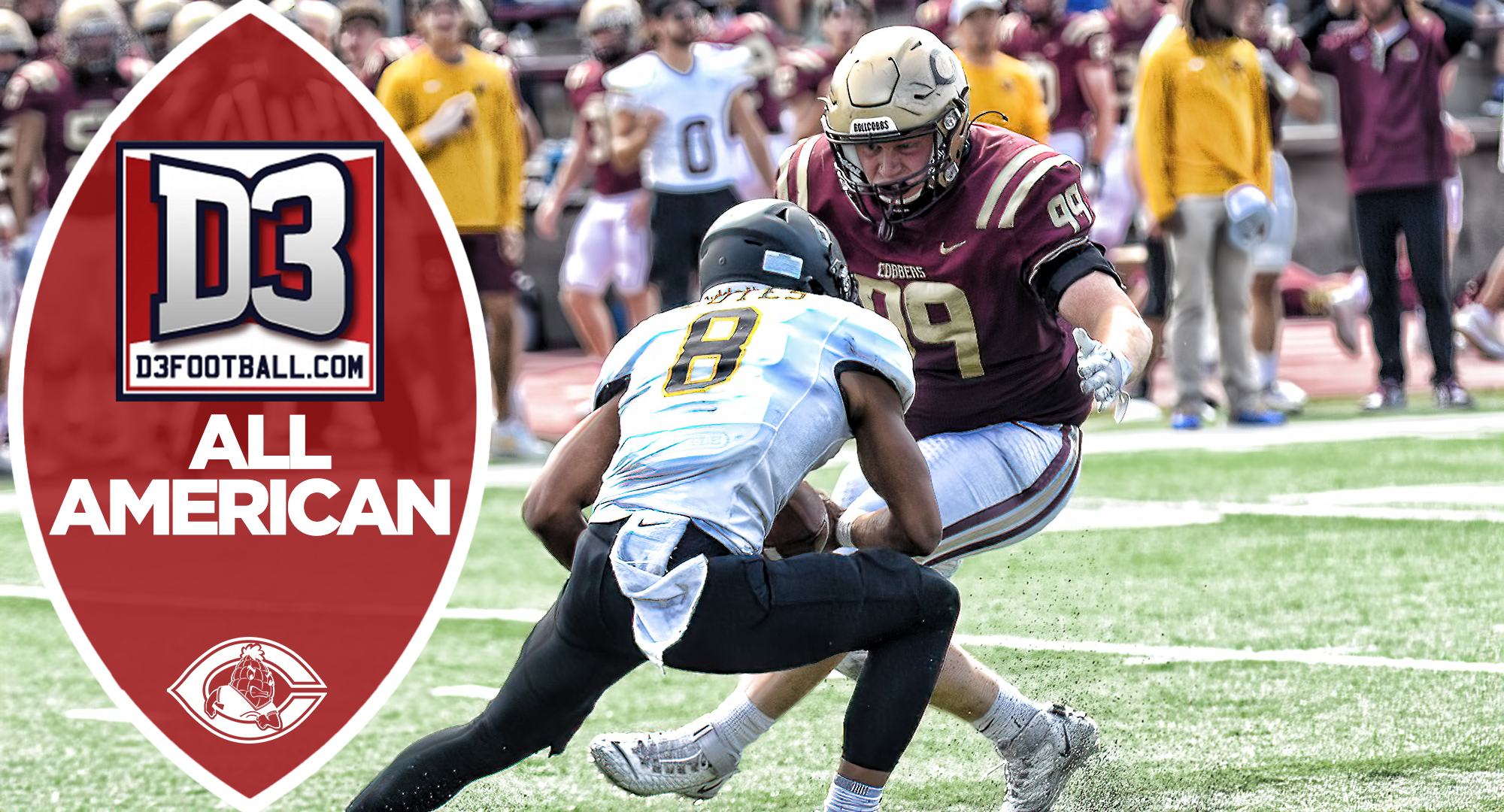 Collin Thompson was named to the D3football.com All-American Team. He becomes the 31st Concordia player to earn All-American honors.