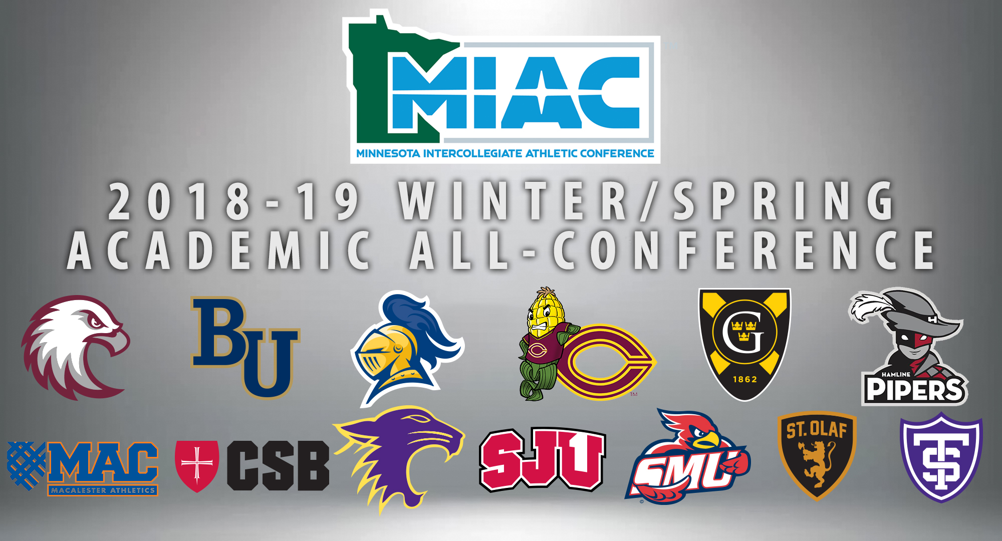 Concordia  had a record-setting 56 student/athletes earned MIAC Academic All-Conference honors for the winter and spring sports seasons.