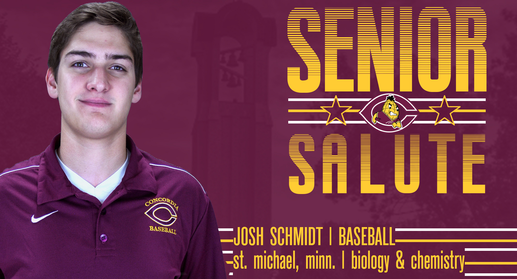 Senior baseball pitcher Josh Schmidt.