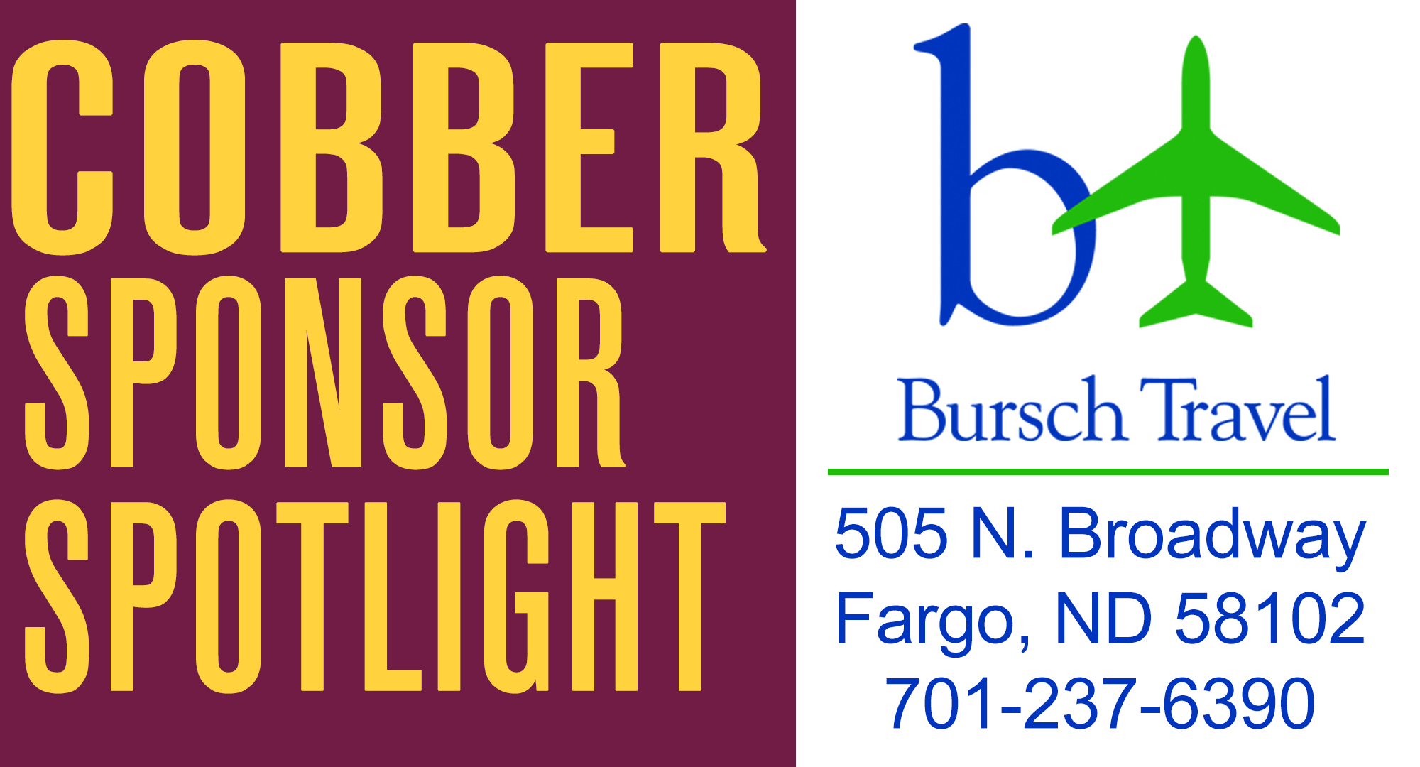 Cobber Sponsor Spotlight - Bursch Travel