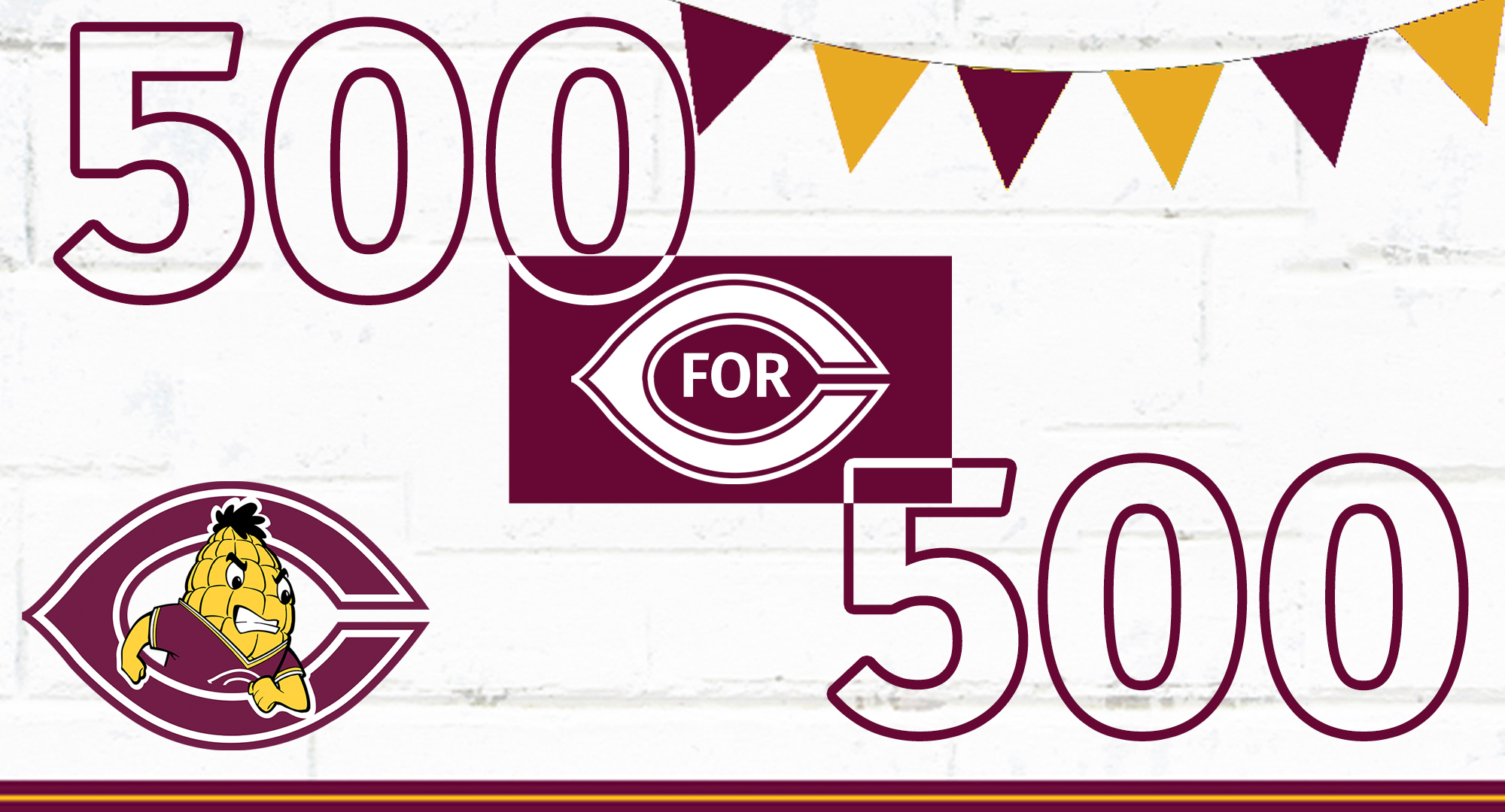 The 500 for 500 fundraising campaign has a goal of getting 500 donors to give to the Concordia athletic department for the over 500 student athletes.