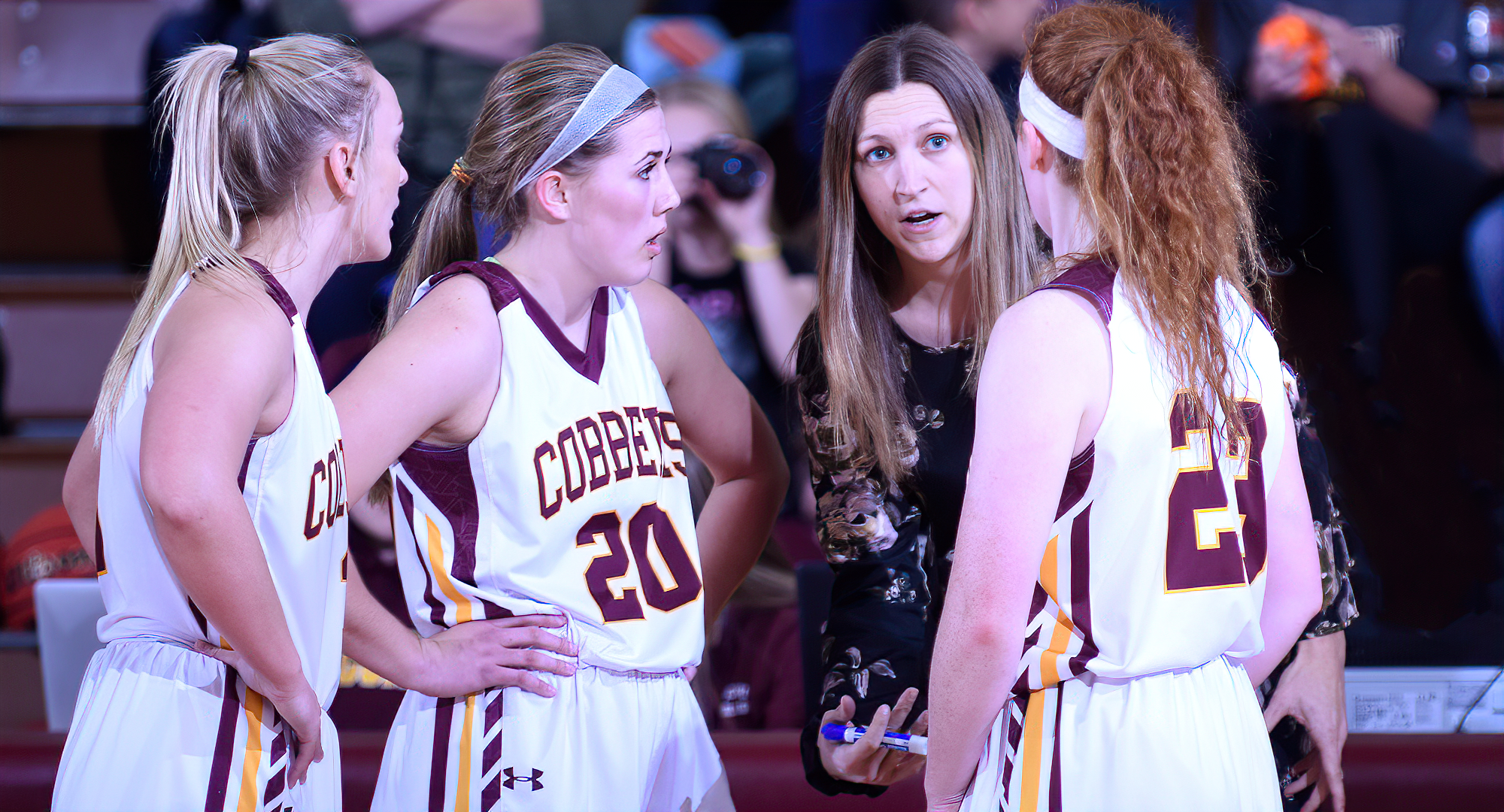 Cobber women's basketball head coach Kim Wagers is one of seven female head coaches for Concordia women's athletic teams.
