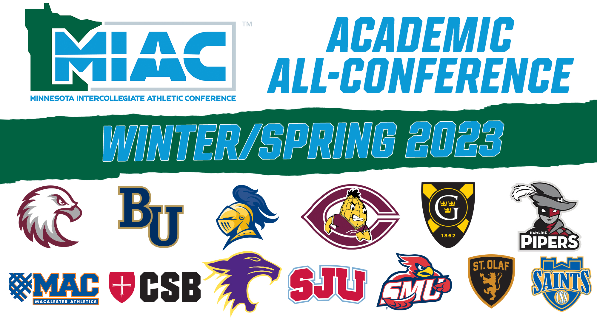 Concordia had a record-setting 102 student-athletes from the winter and spring seasons earn MIAC Academic All-Conference honors.