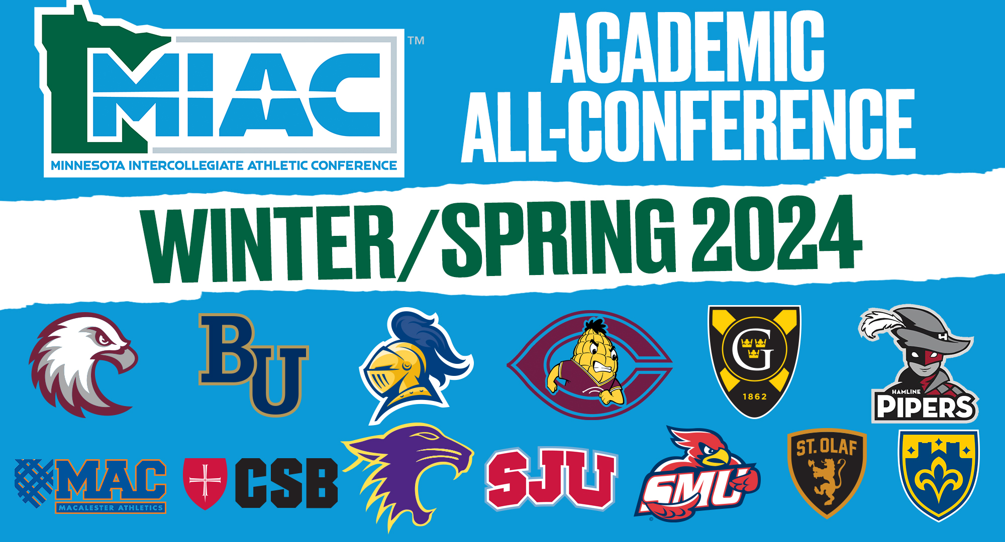 Concordia had 94 student-athletes from the winter and spring seasons earn MIAC Academic All-Conference honors.