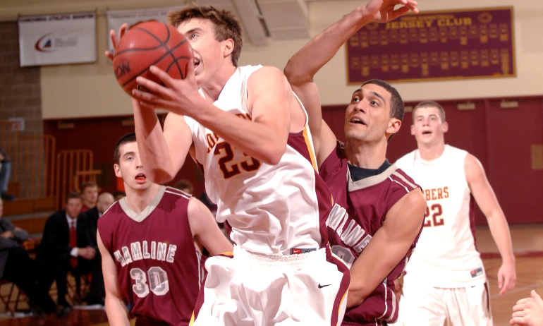 Junior Jordan Bolger had a team-high 16 points and a team-high seven rebounds in the Cobbers' loss at Hamline.