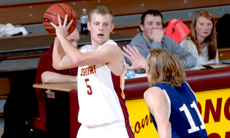 Senior Brandon Giese was 5-for-8 from 3-point range and finished with a game-high 19 points at Bethel.
