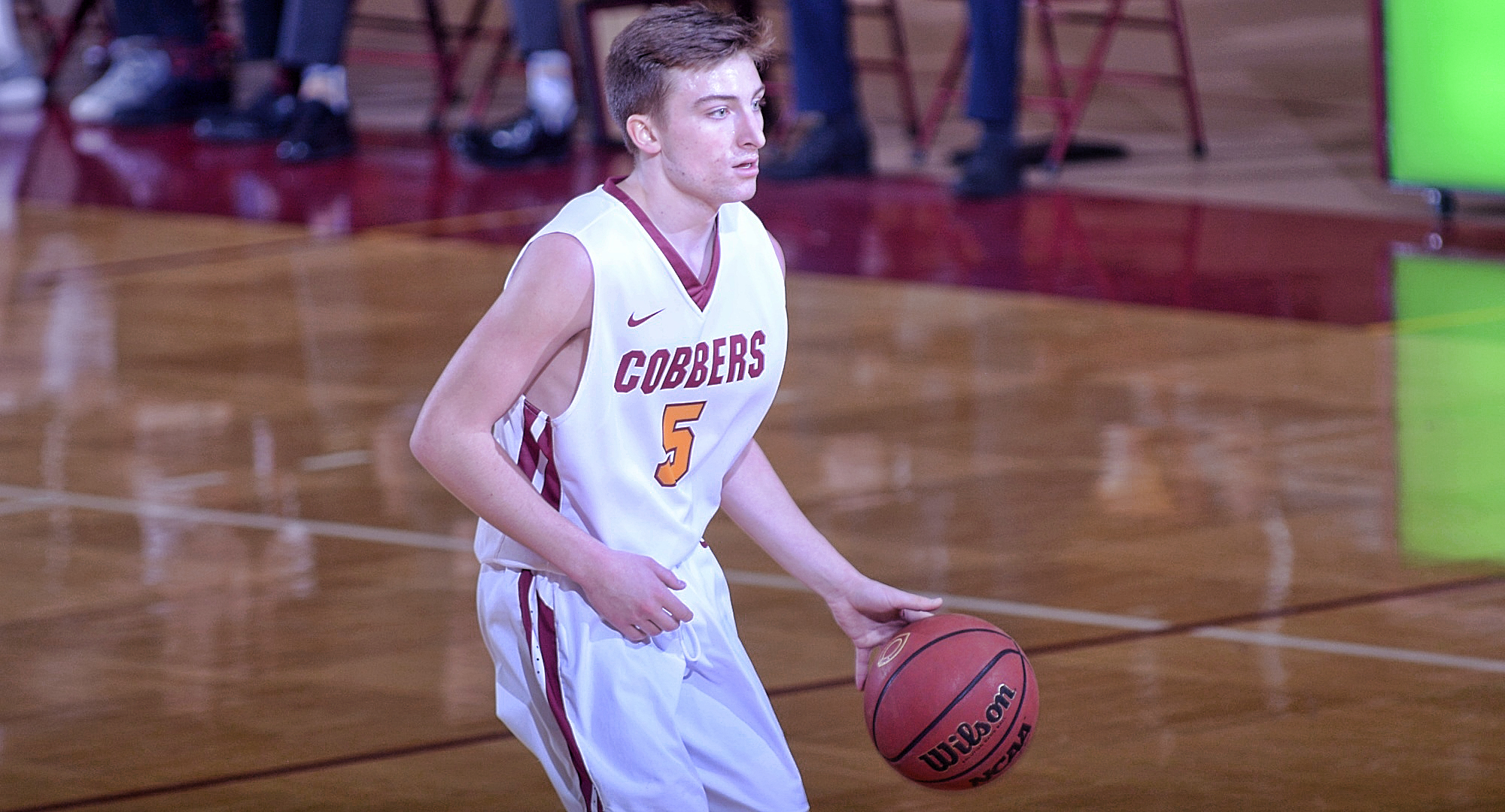 Sophomore guard Bryden Urie had a career-high 25 points in the Cobbers' game at Minn.-Crookston.