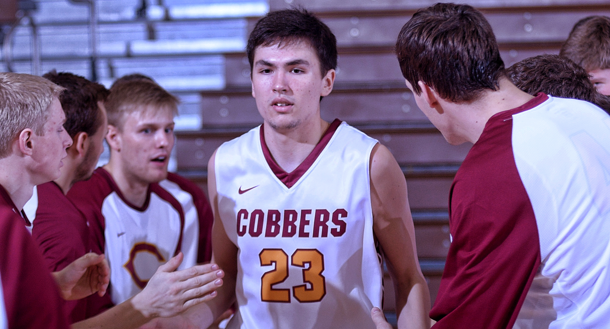 Senior Jordan Davis posted career high numbers in points and rebounds in the Cobbers' game at St. Scholastica.