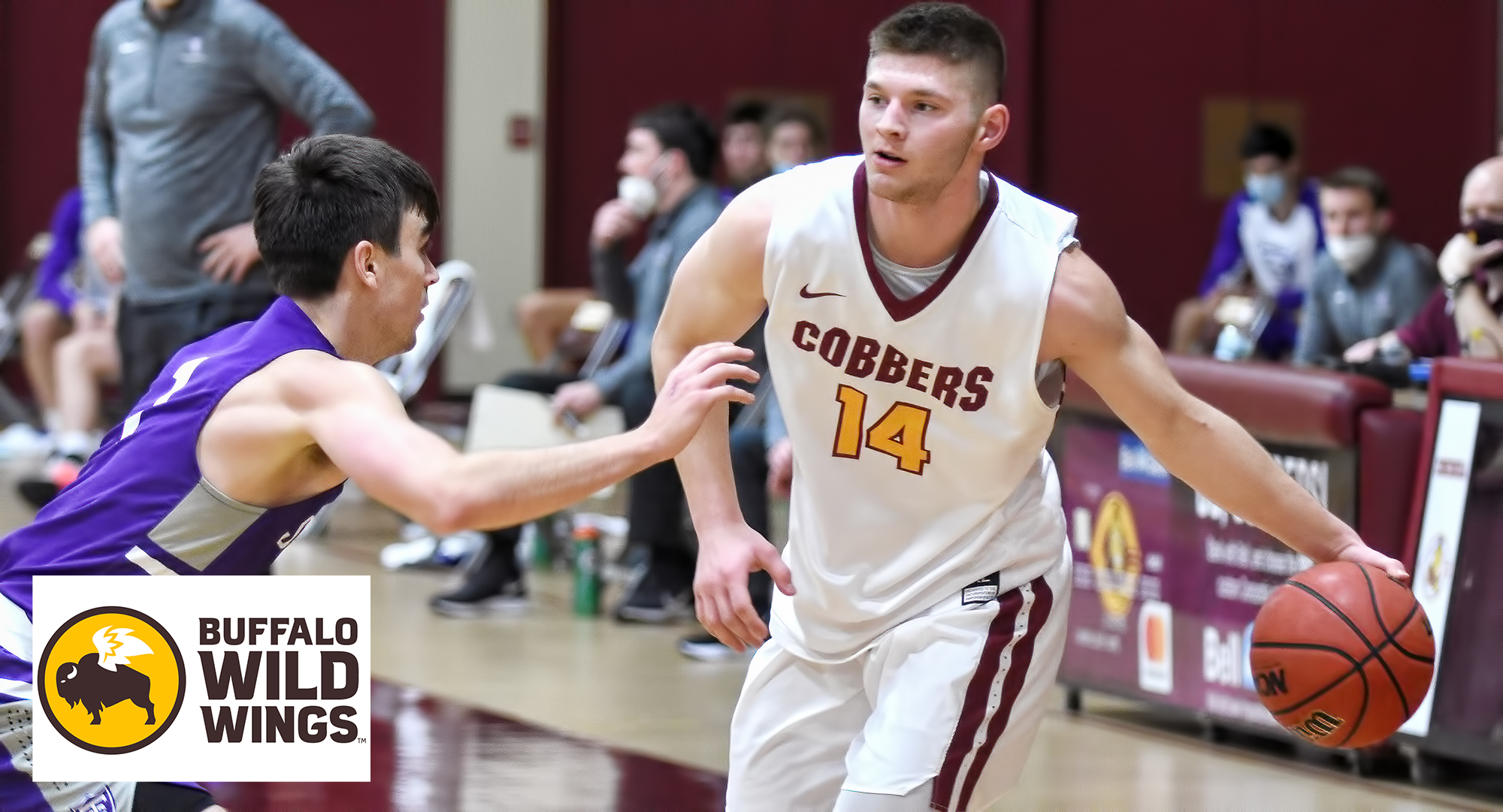 Freshman Talon Hoffer led the Cobbers in points and rebounds at Hamline. He put up a season-high 12 points and grabbed six rebounds.