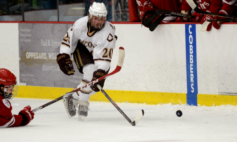 Sophomore Jeremy Johnson scored his first game-winning goal of the year in the Cobbers' 3-2 win at Augsburg.