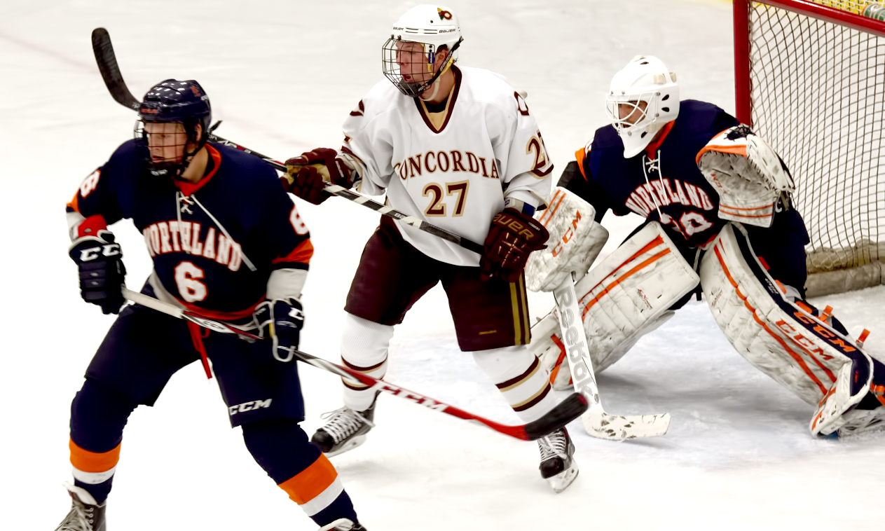Senior Jordie Bancroft had a goal and an assist in the Cobbers' series final against St. Thomas.