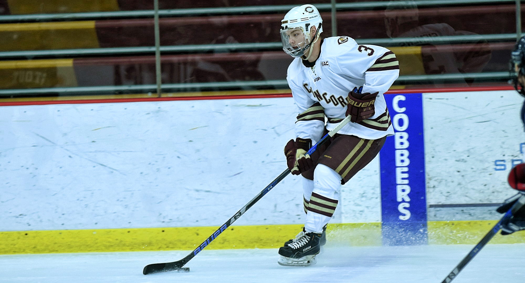 Sophomore defenseman Kyle Siemers had a goal and an assist in the Cobbers' 3-2 loss against Wis.-Stevens Point.