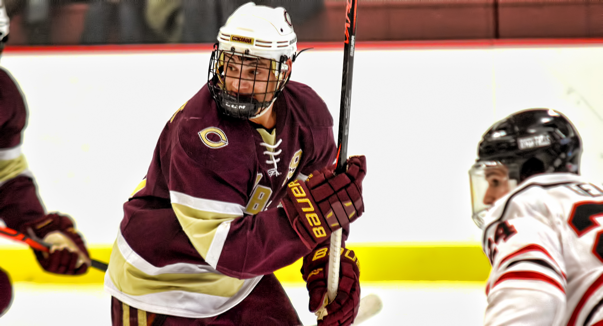 Junior Tyler Bossert scored a shorthanded goal in the second period in the Cobbers' series finale at Wis.-River Falls.