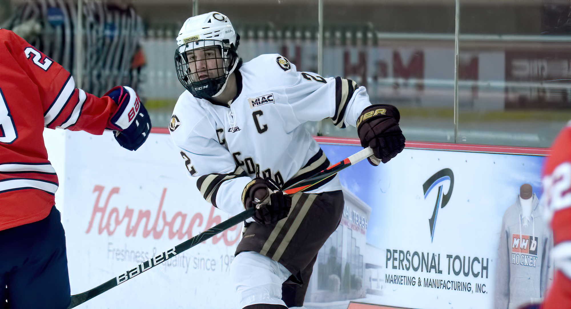 Senior defenseman Alex Stoley scored his third goal in as many games in the Cobbers 2-1 OT loss at St. Olaf.