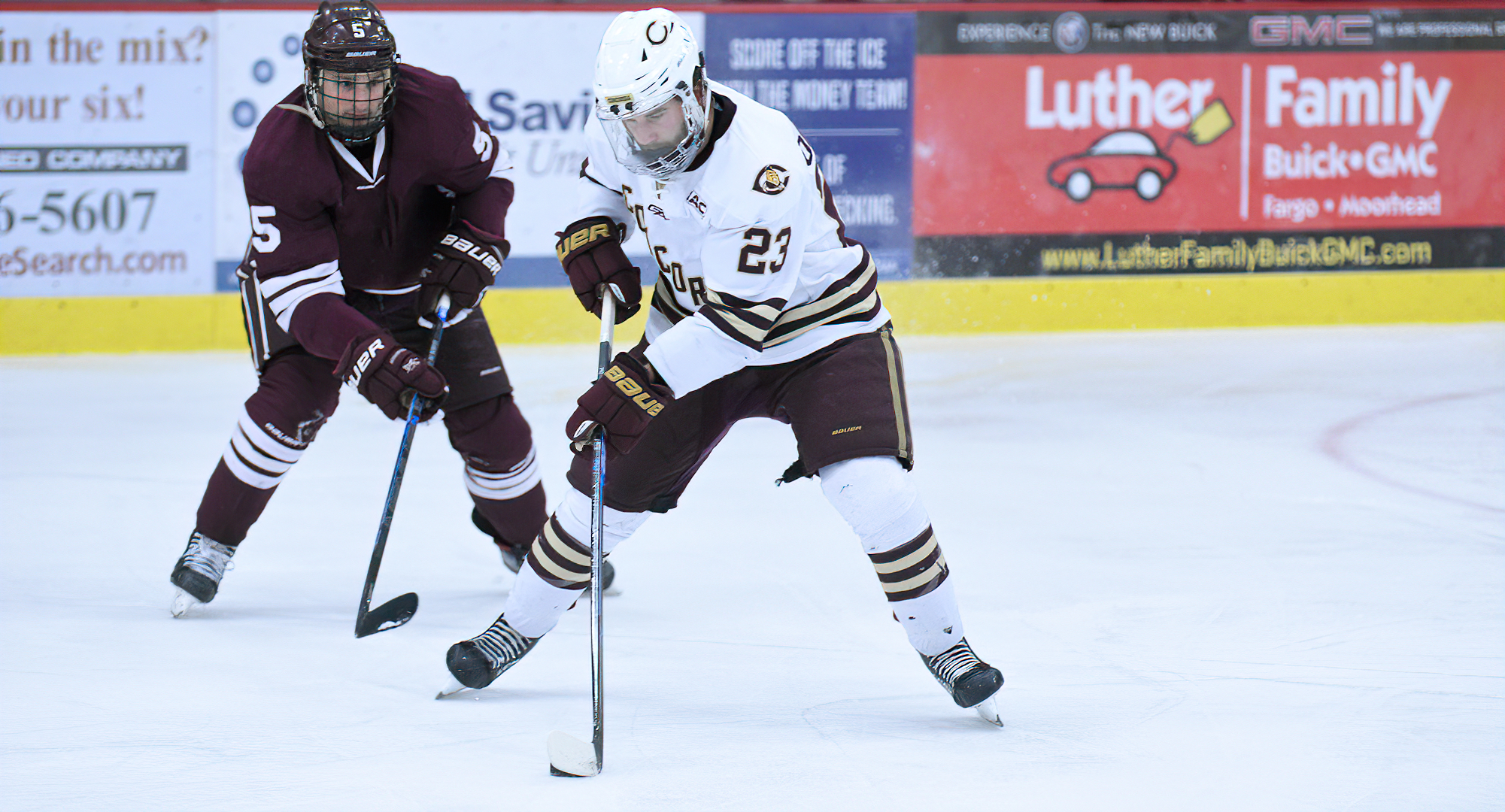 Junior Cole O'Connell scored two of the Cobbers' three goals in their conference opener at St. John's. He leads the team with four.