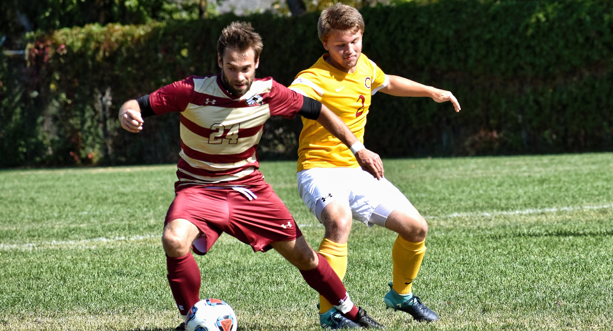 Junior Spencer Lancaster had the lone goal in the Cobbers 3-1 loss to No.21-ranked Macalester.