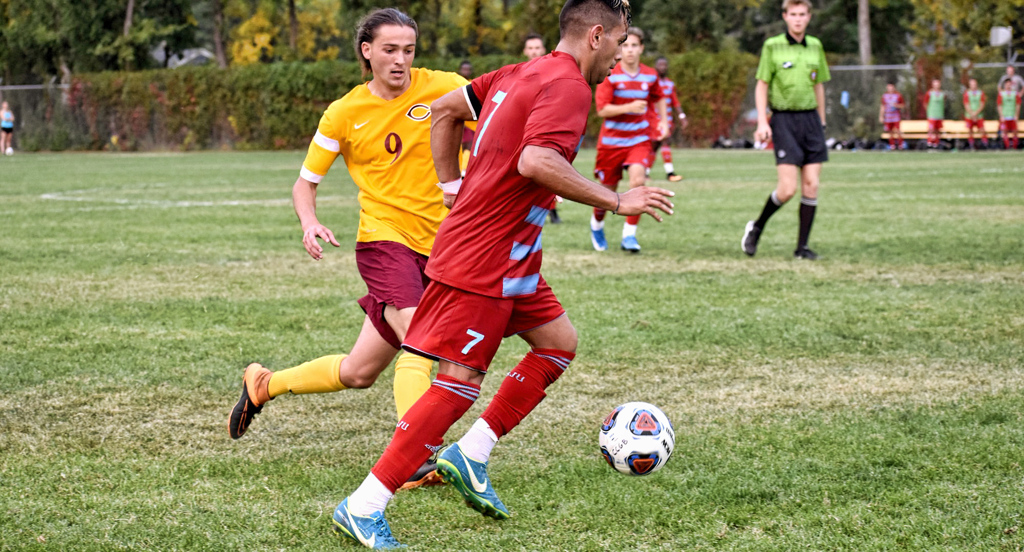 Junior Justin Froslie scored the game-winning goal on a penalty kick in the Cobbers' 1-0 win at Carleton.