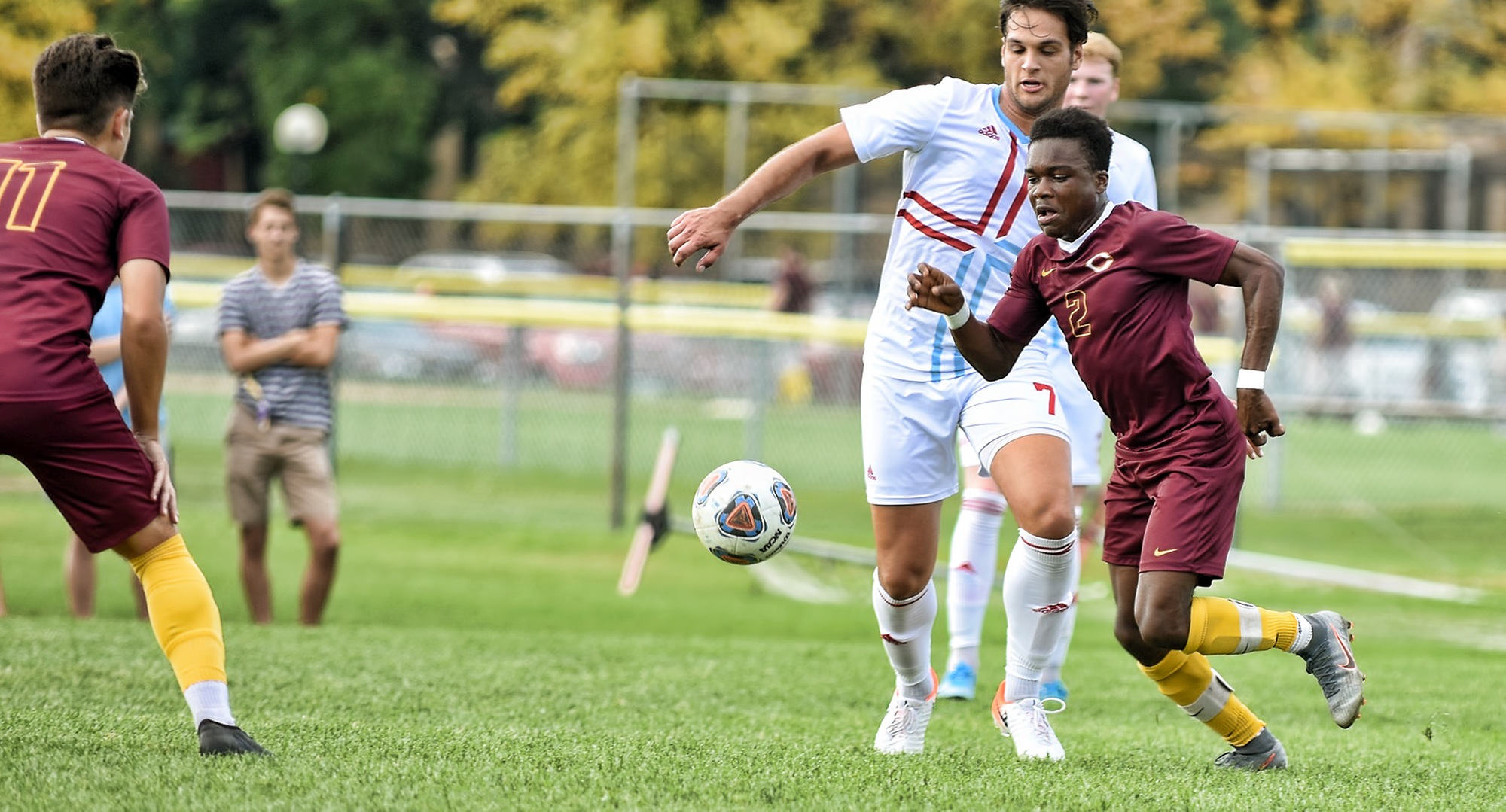 Freshman Patrick Smith led the Cobbers with two shots on goal against Carleton.