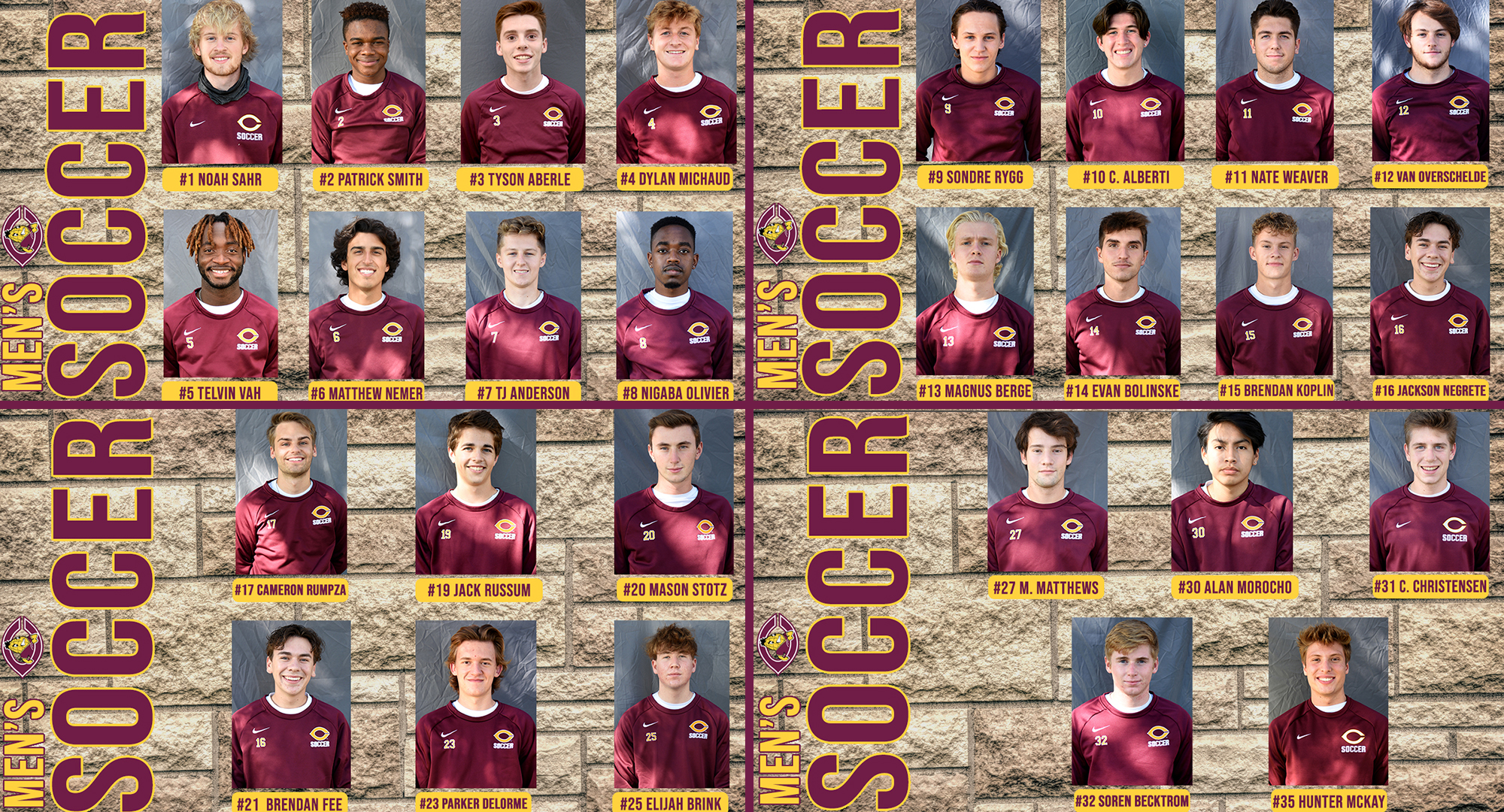 2020-21 Cobber Men's Soccer Team