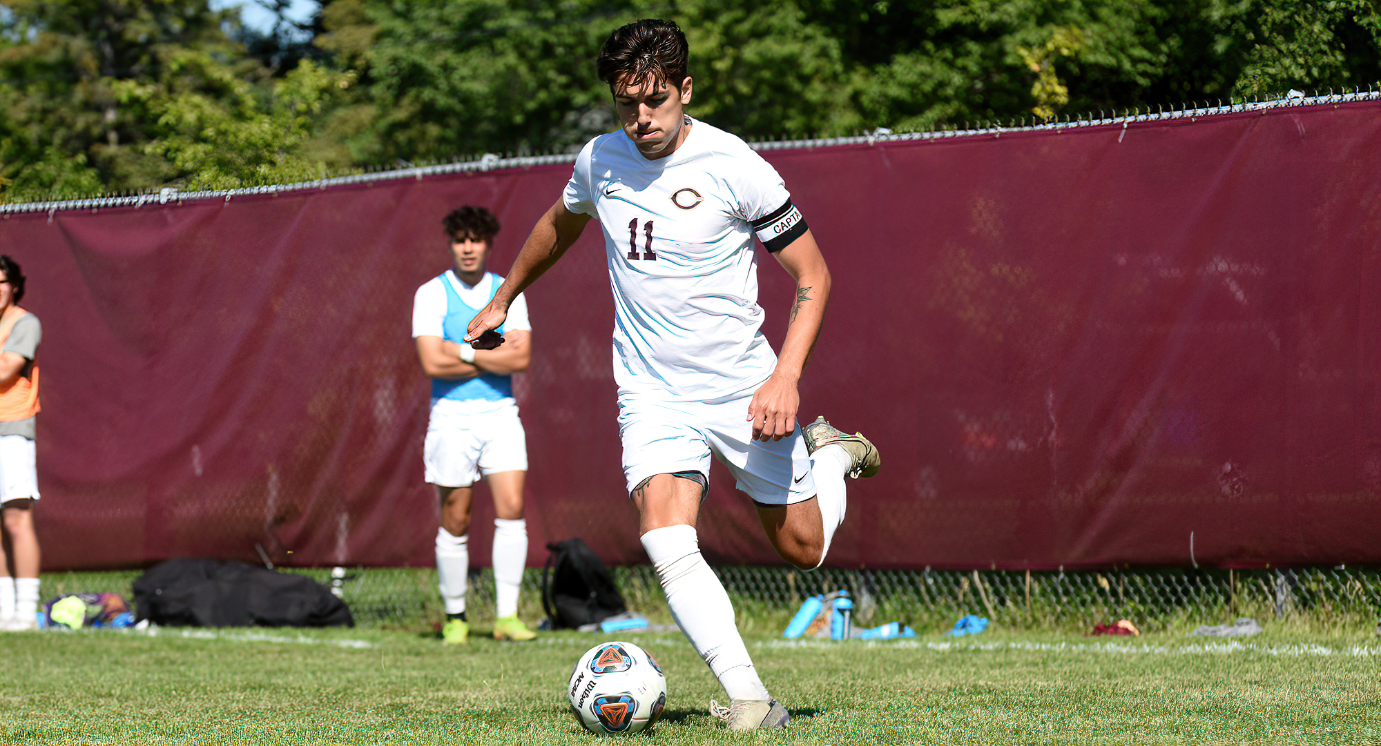 Senior Nate Weaver scored the lone goal for the Cobbers in the MIAC opener at Macalester. The goal was his third of the year and 24th of his career.