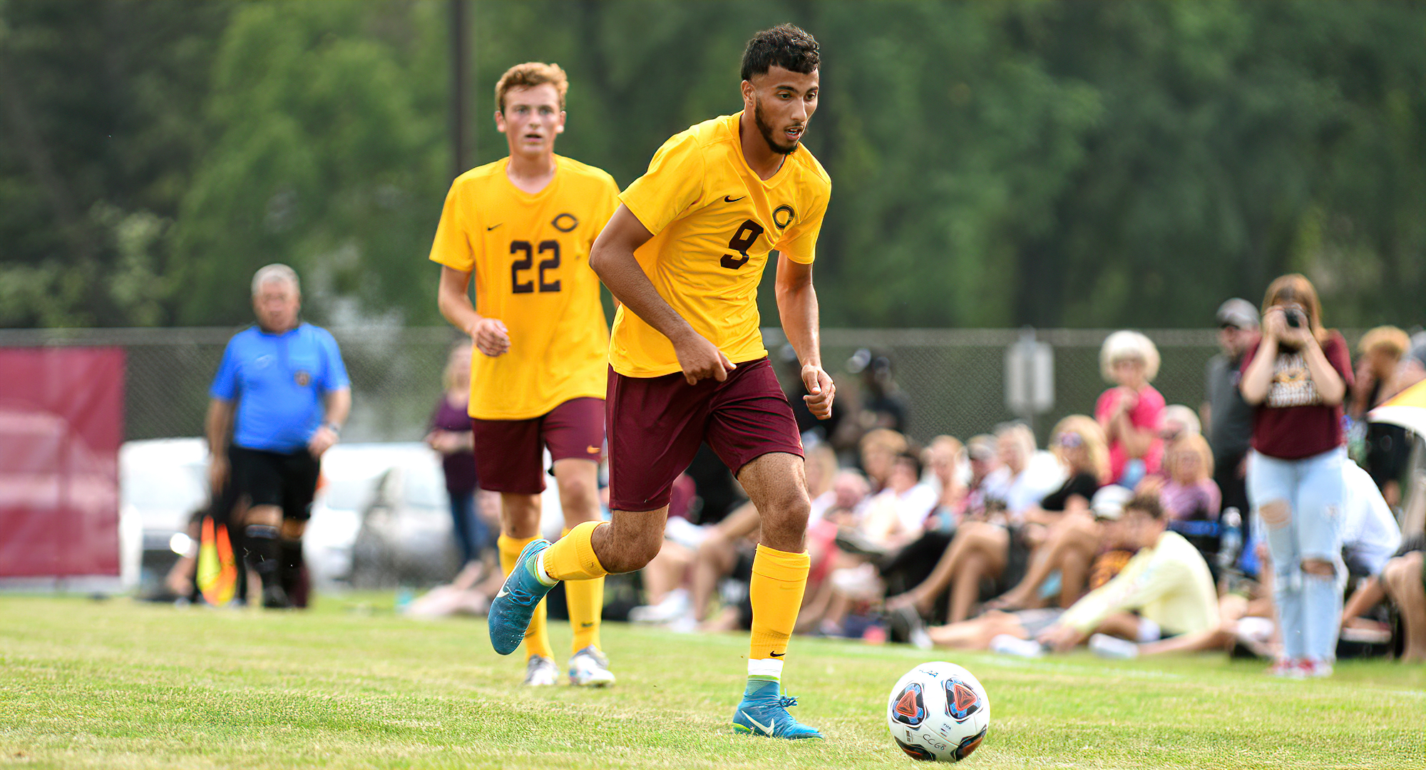 Sophomore Albara Mutleq scored Concordia's lone goal in their game against regionally-ranked Gustavus. The tally was his second of the season.