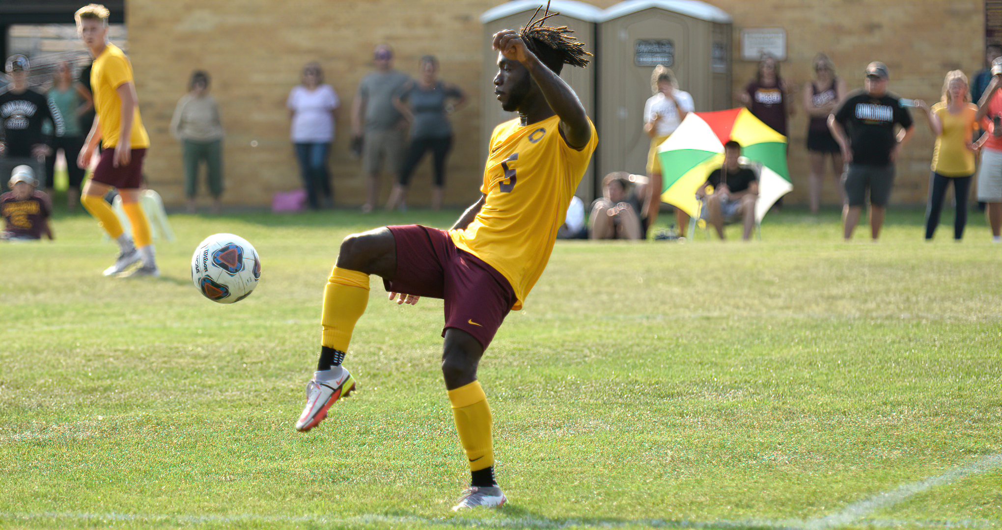 Telvin Vah scored the only Cobber goal in the team's game at Bethel. He has at least one goal in the last seven games and has 10 goals during that stretch.