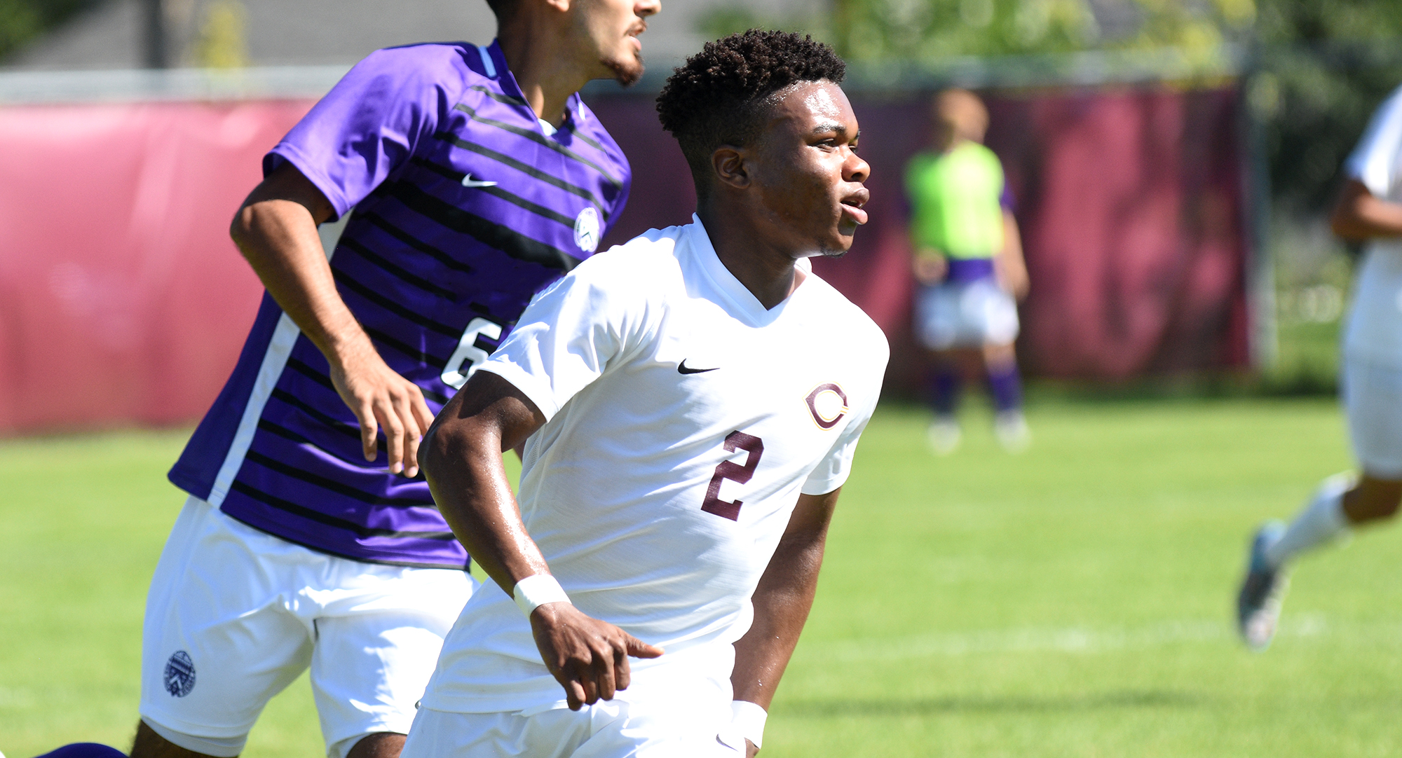 Senior Patrick Smith scored the Cobbers first goal in their game with Concordia (Tex.).