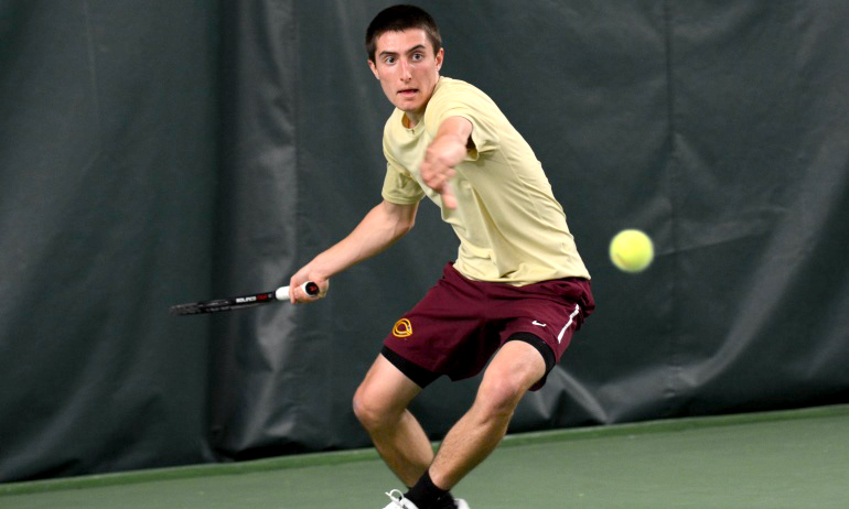 Zach Zitur earned a singles and doubles victory at Hamline in the Cobbers' St. Paul weekend.