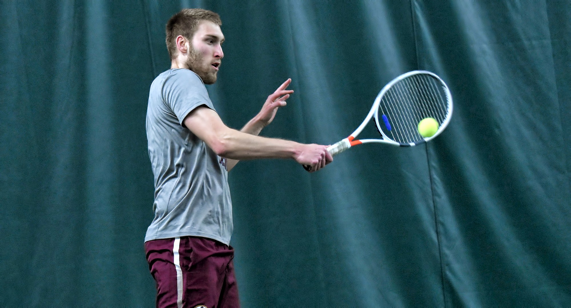 Junior Jake Peters posted a 6-2, 6-3 win at No.6 singles to clinch the team victory for the Cobbers' at Wis.-Superior.