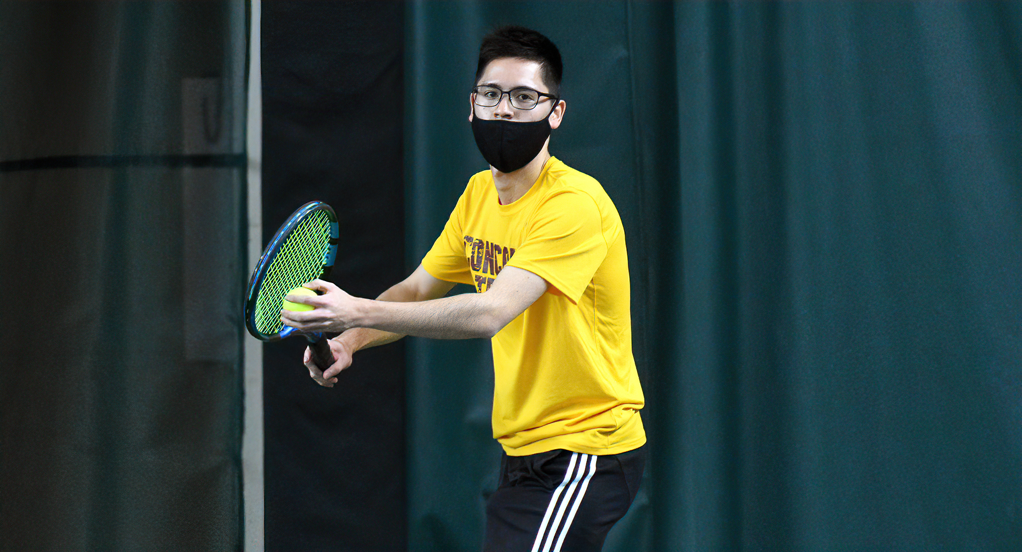 Senior Shota Oda played his final match for the Cobbers when he helped CC take on St. Olaf in Northfield on Saturday.