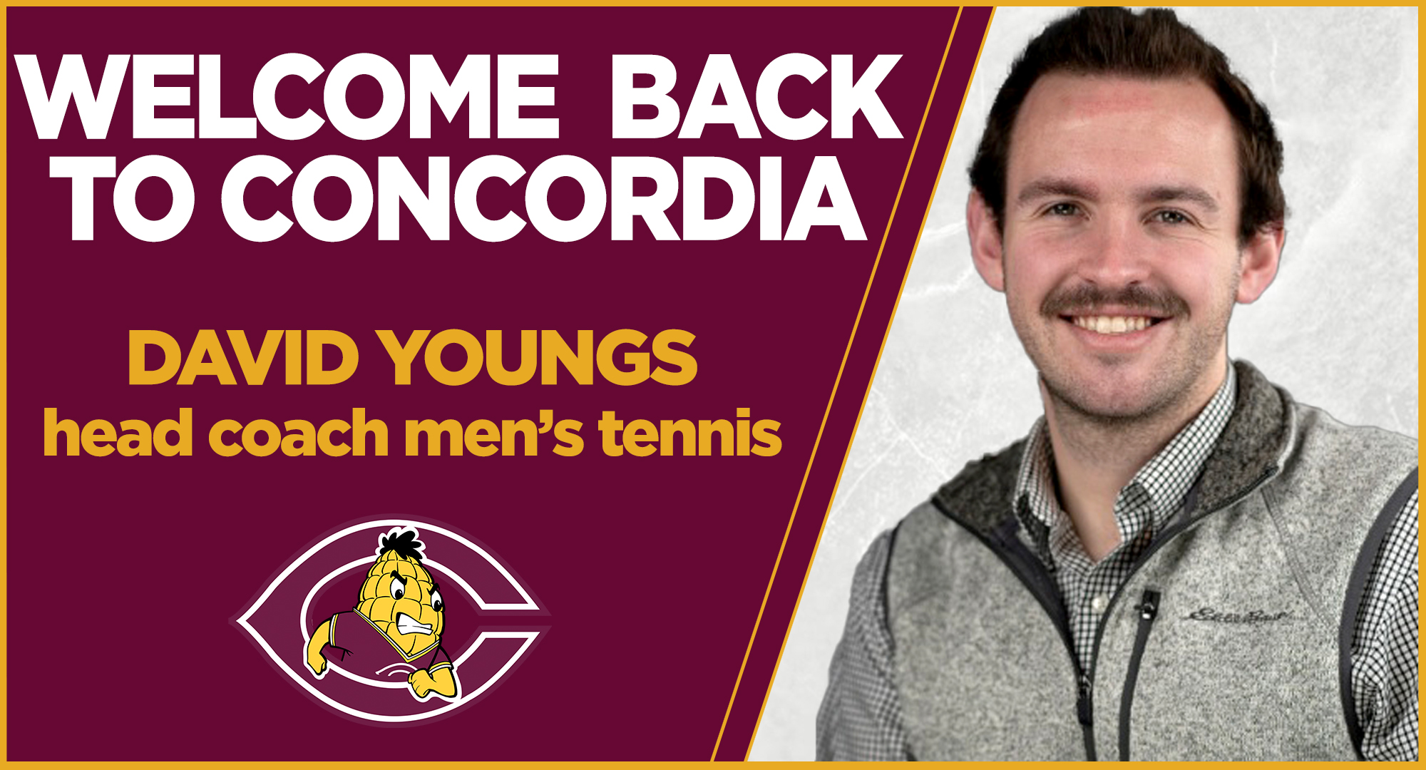 Athletic Director Rachel Bergeson announced that former student-athlete David Youngs has been named the new head coach for men's tennis.