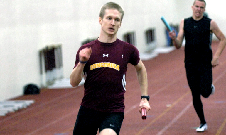 Senior Ben Vickstrom raced to a pair of top 7 finishes in the 60-meter dash and 200 meters at the Thundering Herd Classic.