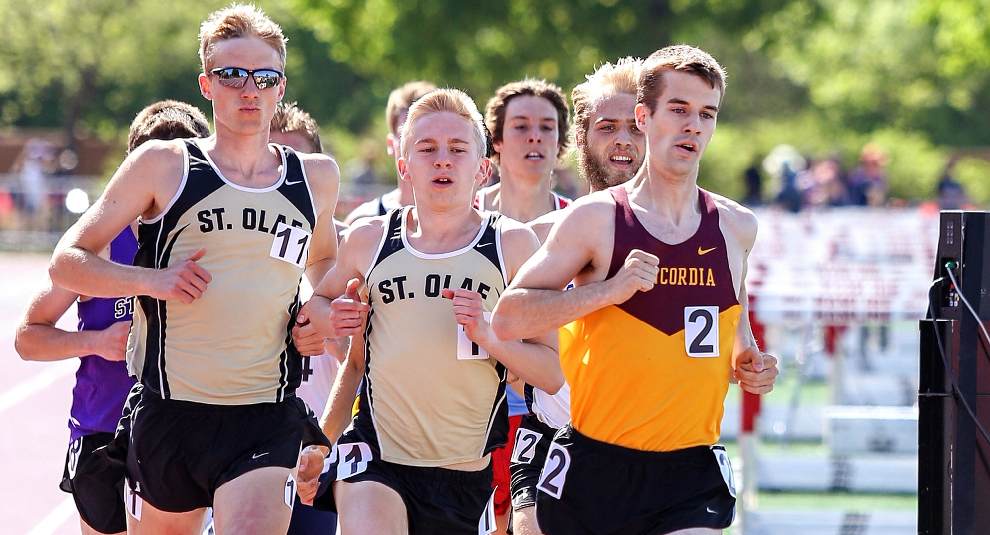 Senior Matthew Lillehaugen capped his MIAC career by finishing fourth in the 1500 meters with the seventhy fastest time in school history. (Photo courtesy of Nathan Lodermeier.